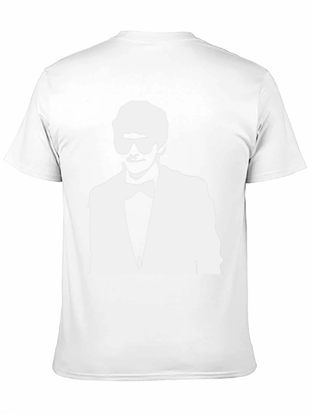 Stylish Black T-Shirt with White Silhouette Graphic