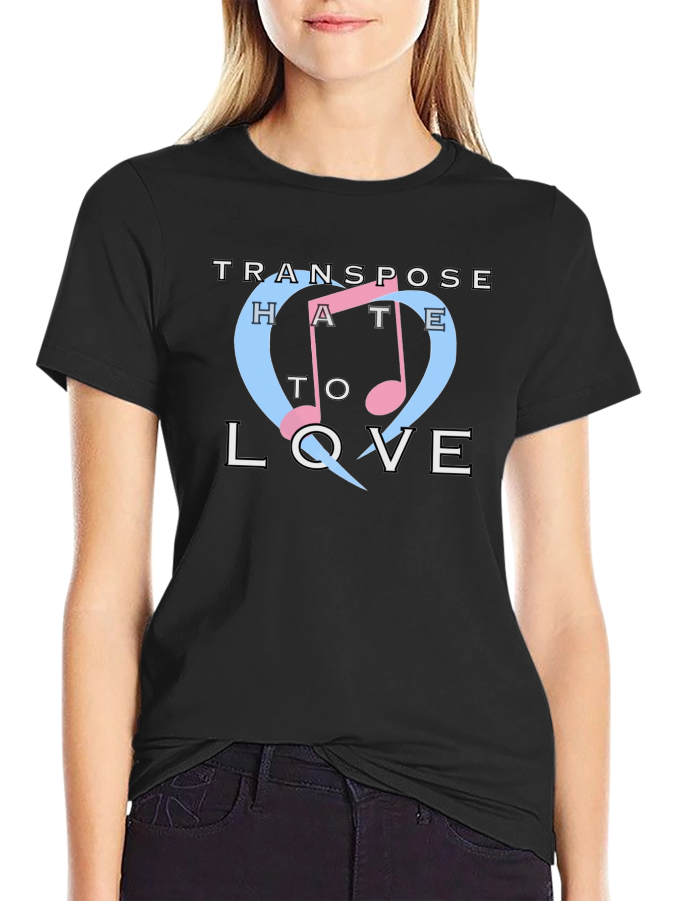 Transpose Hate to Love Graphic T-Shirt