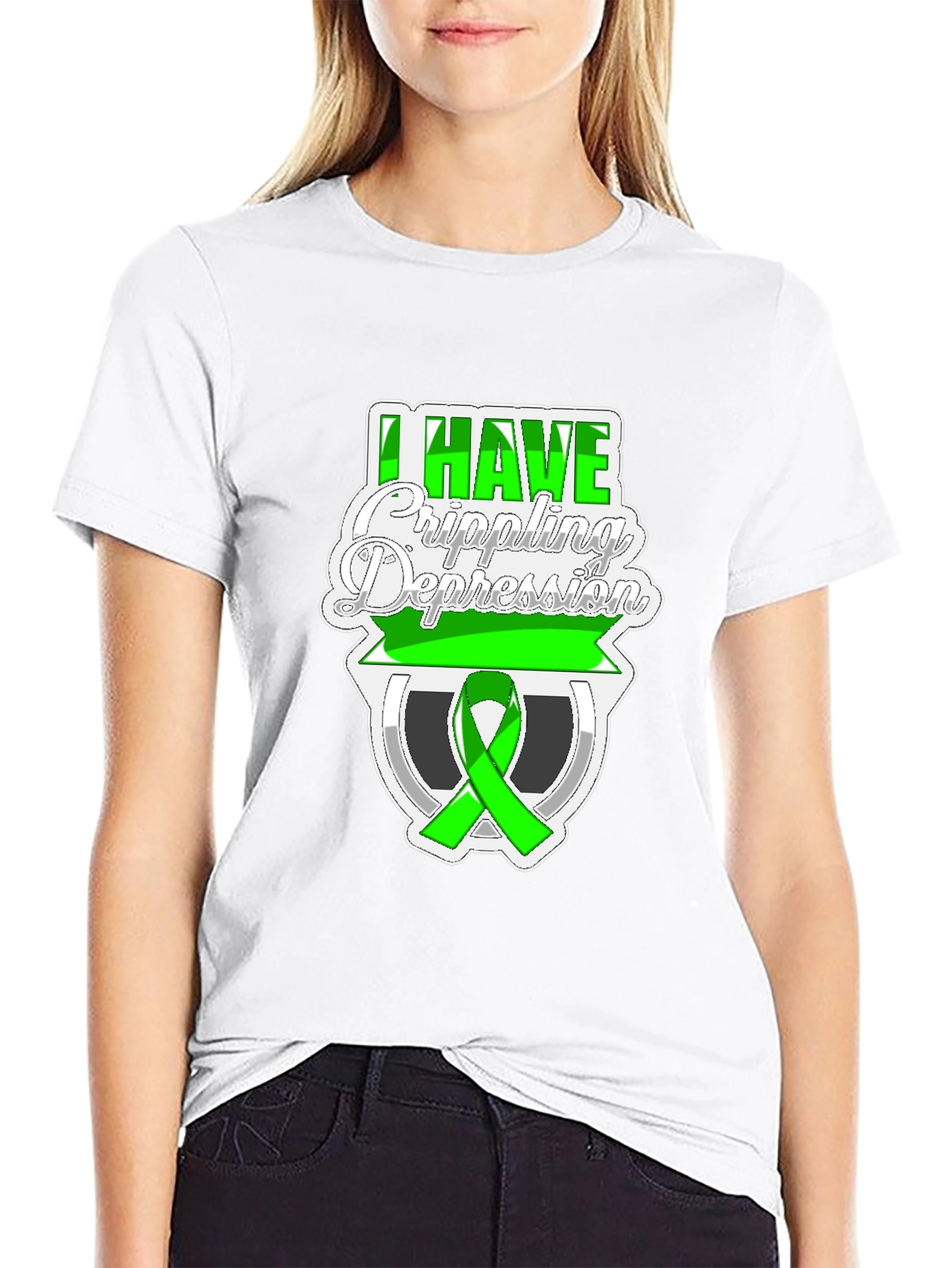 I Have Crippling Depression Awareness Graphic T-Shirt