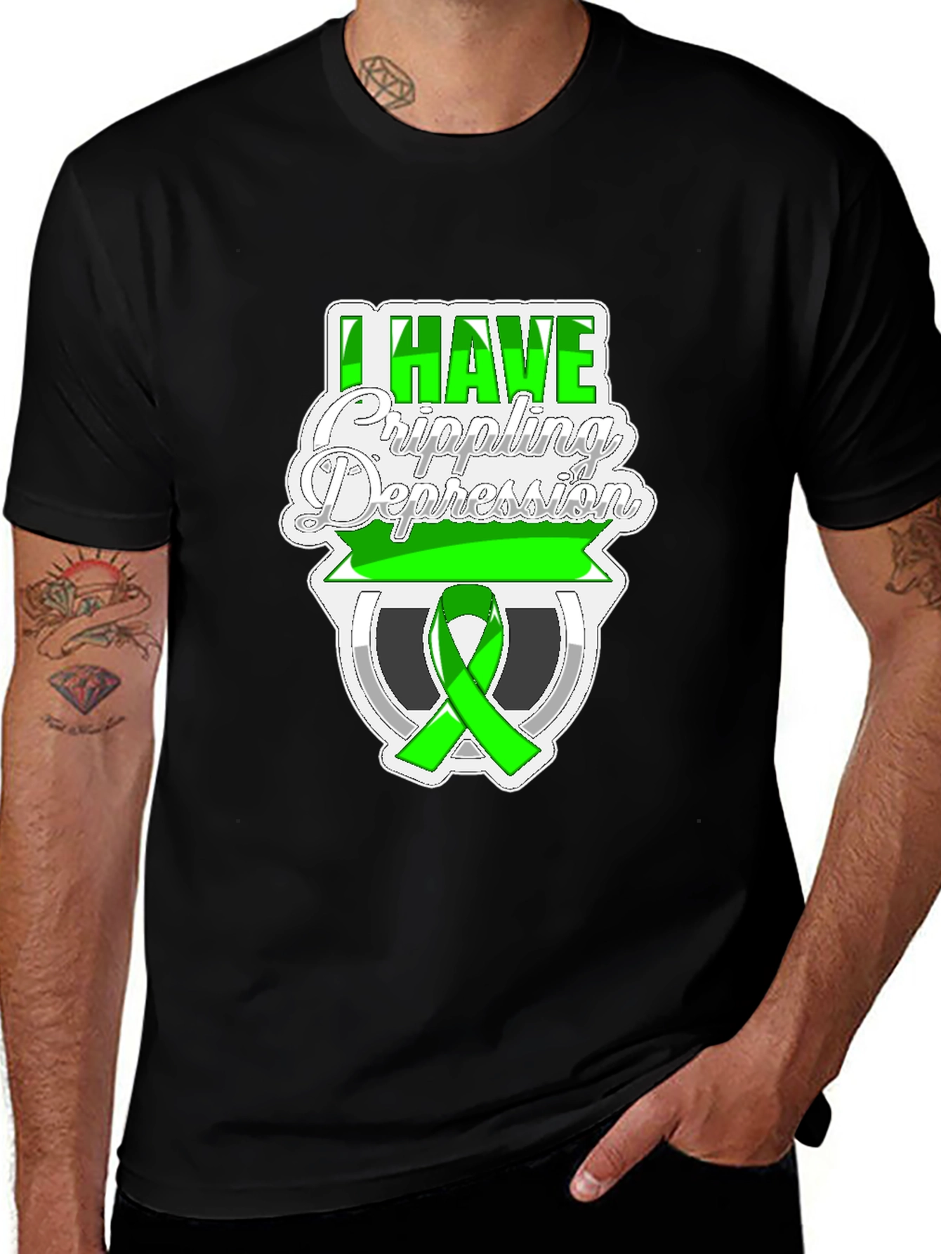 I Have Crippling Depression Awareness Graphic T-Shirt