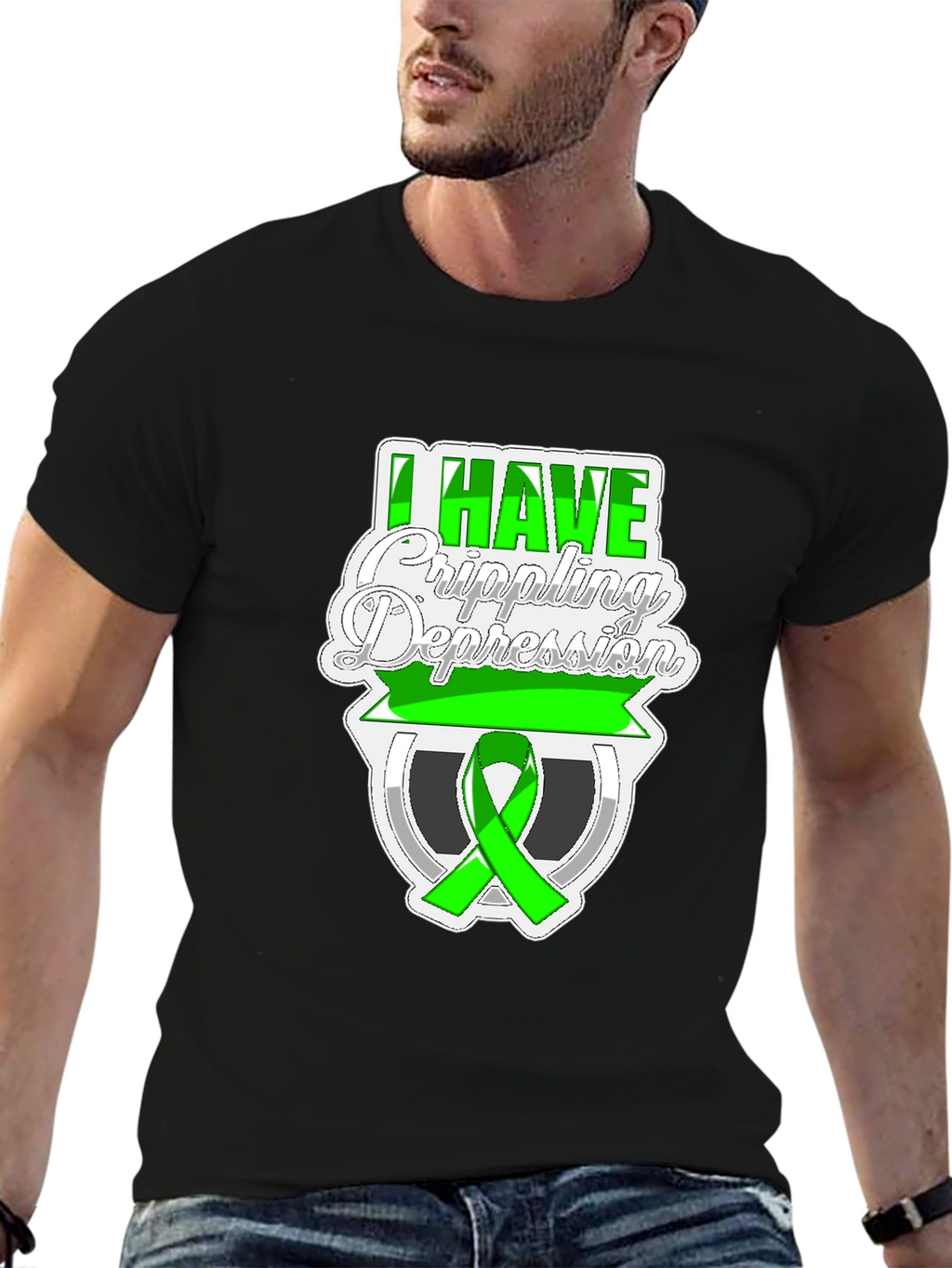 I Have Crippling Depression Awareness Graphic T-Shirt
