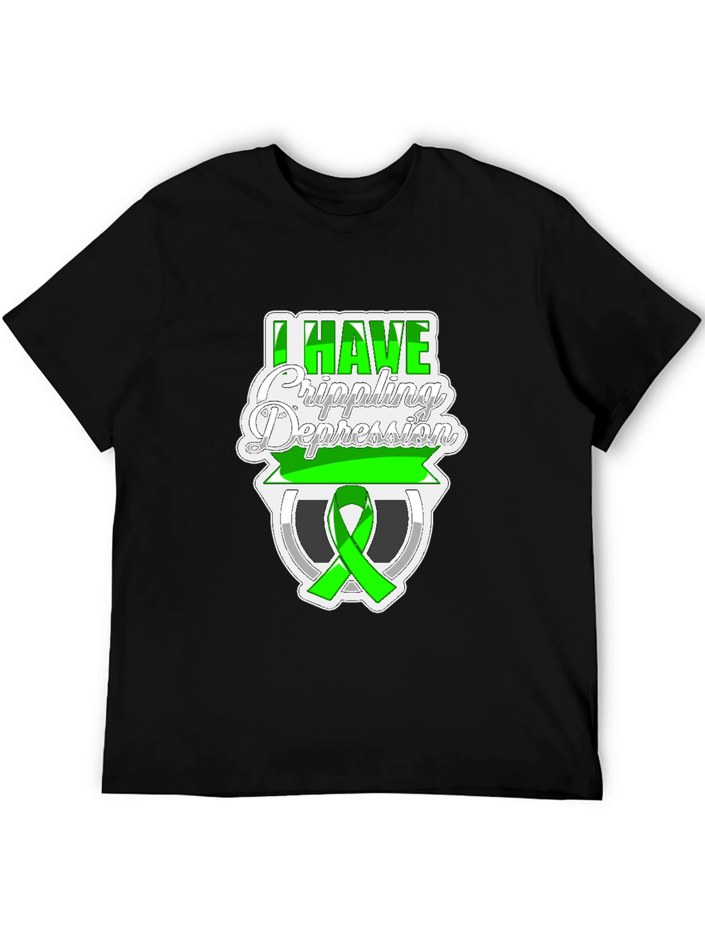 I Have Crippling Depression Awareness Graphic T-Shirt