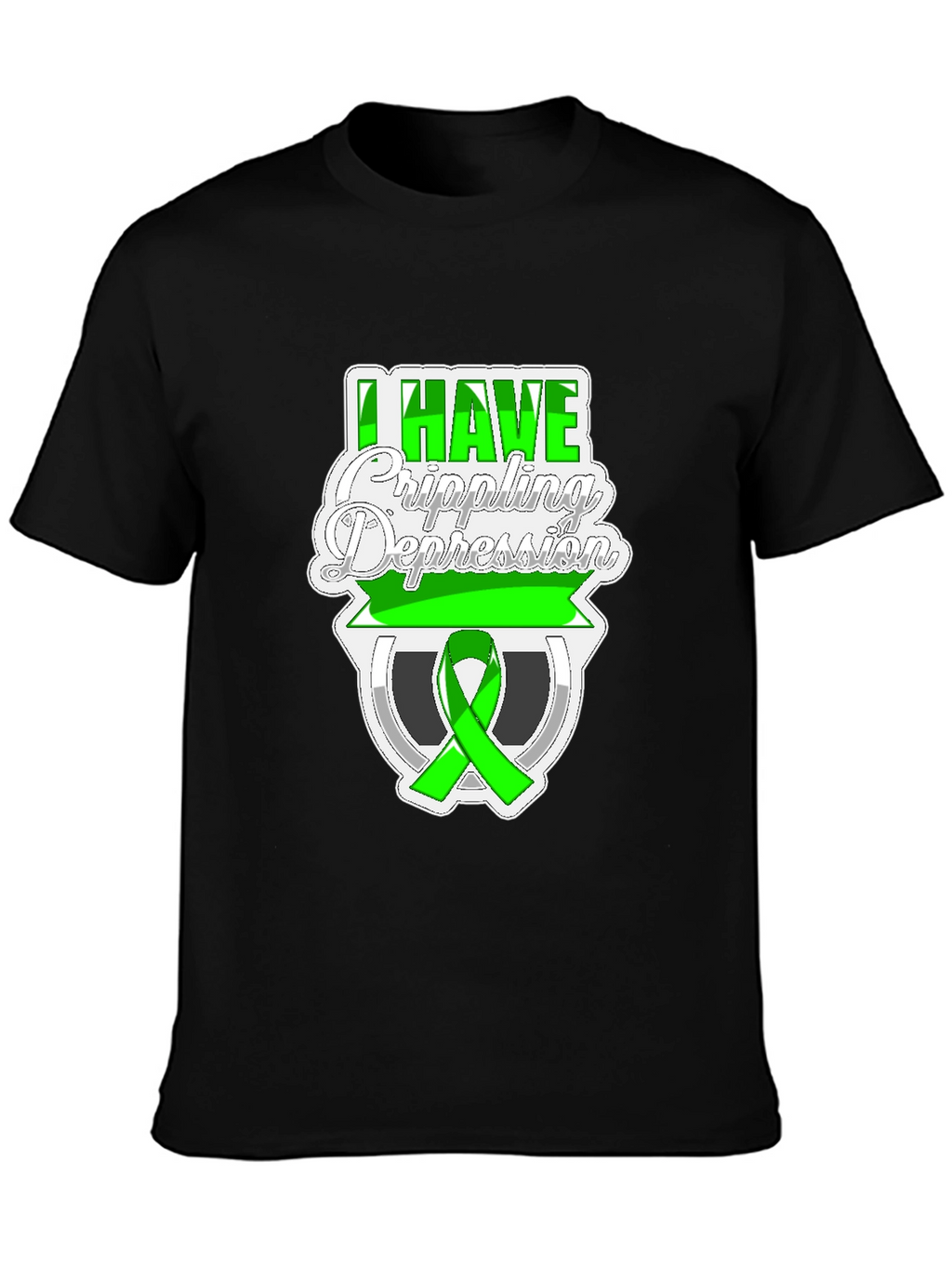 I Have Crippling Depression Awareness Graphic T-Shirt