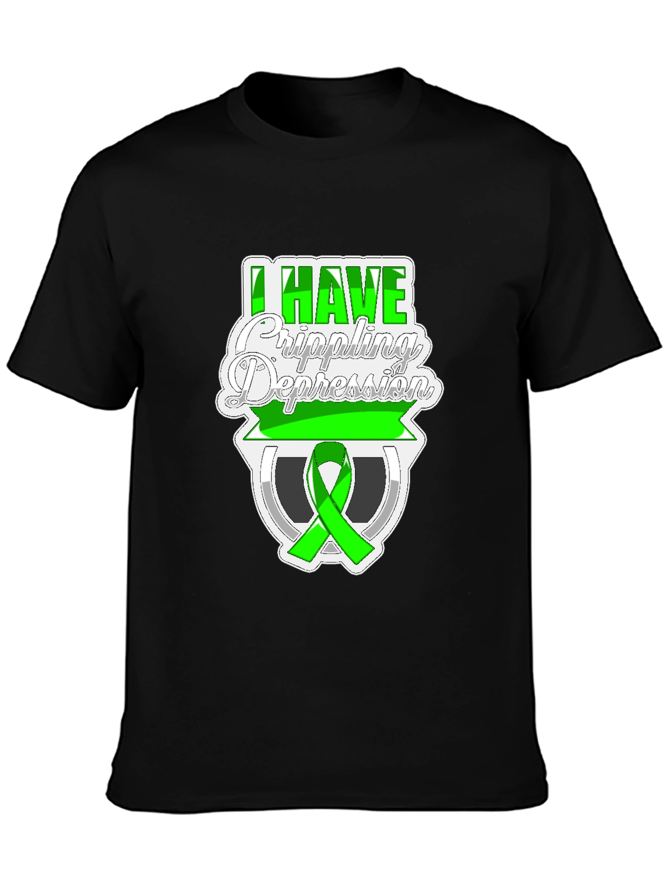 I Have Crippling Depression Awareness Graphic T-Shirt