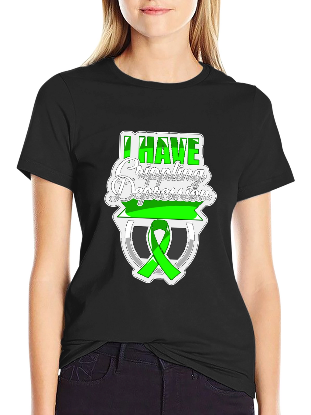 I Have Crippling Depression Awareness Graphic T-Shirt