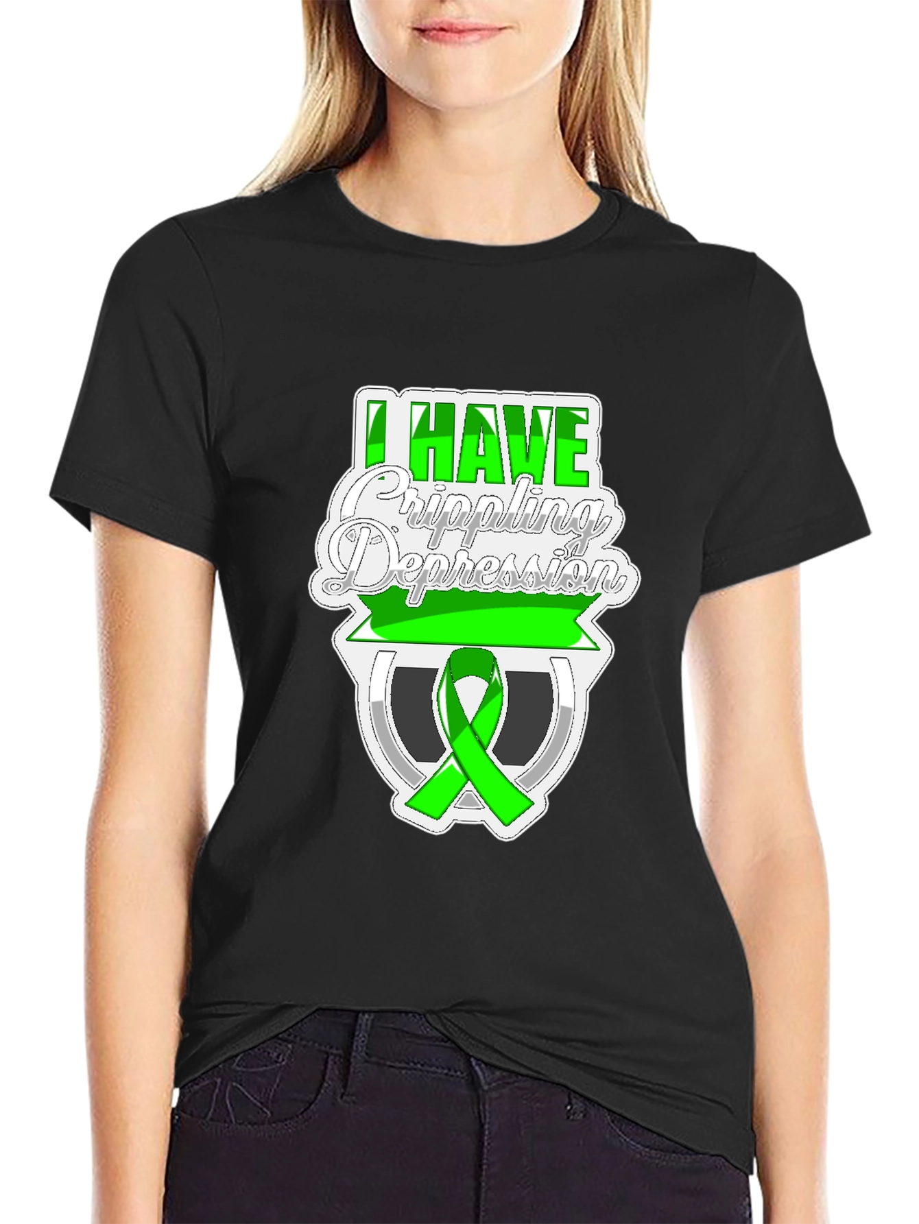 I Have Crippling Depression Awareness Graphic T-Shirt