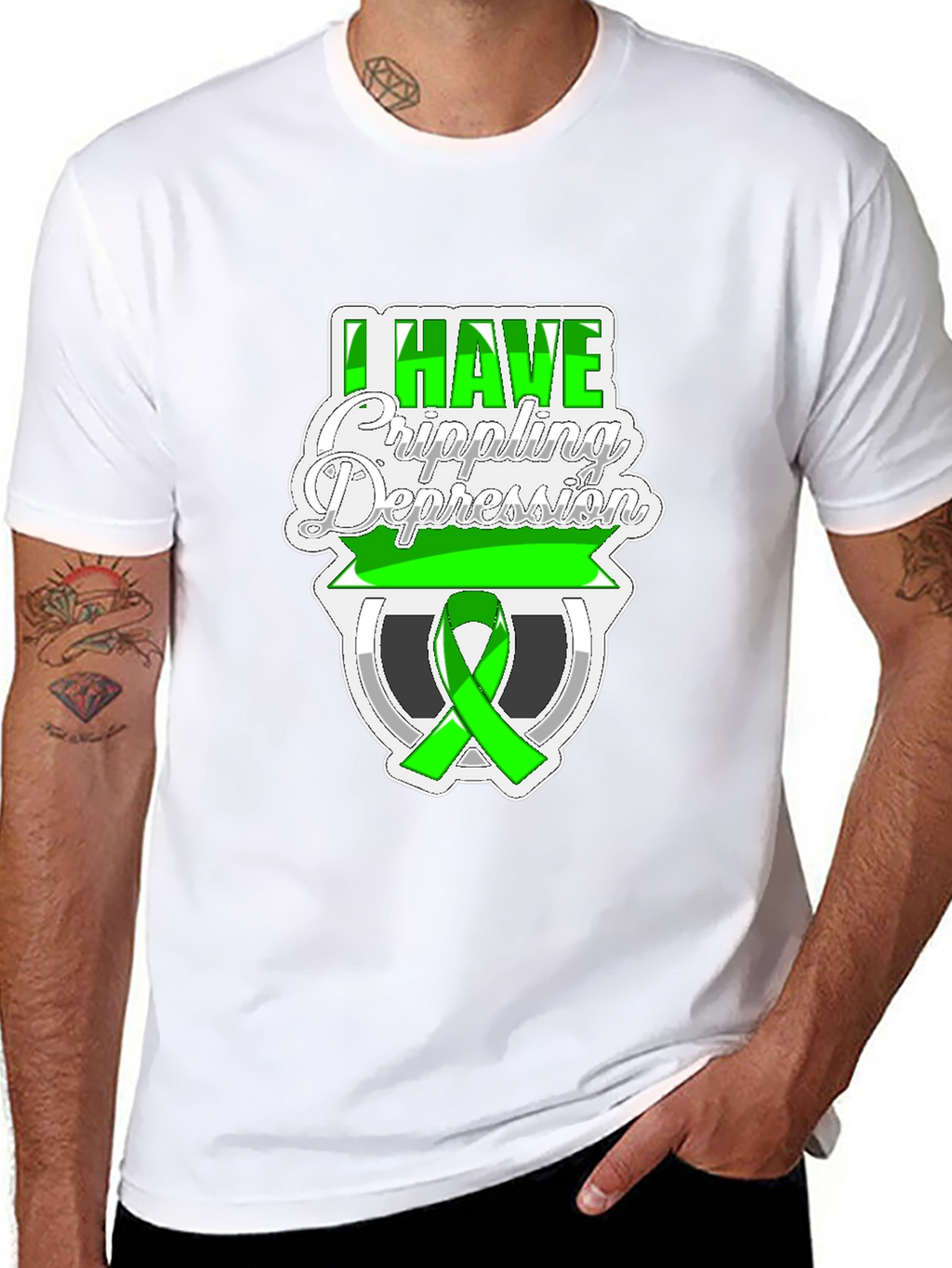 I Have Crippling Depression Awareness Graphic T-Shirt