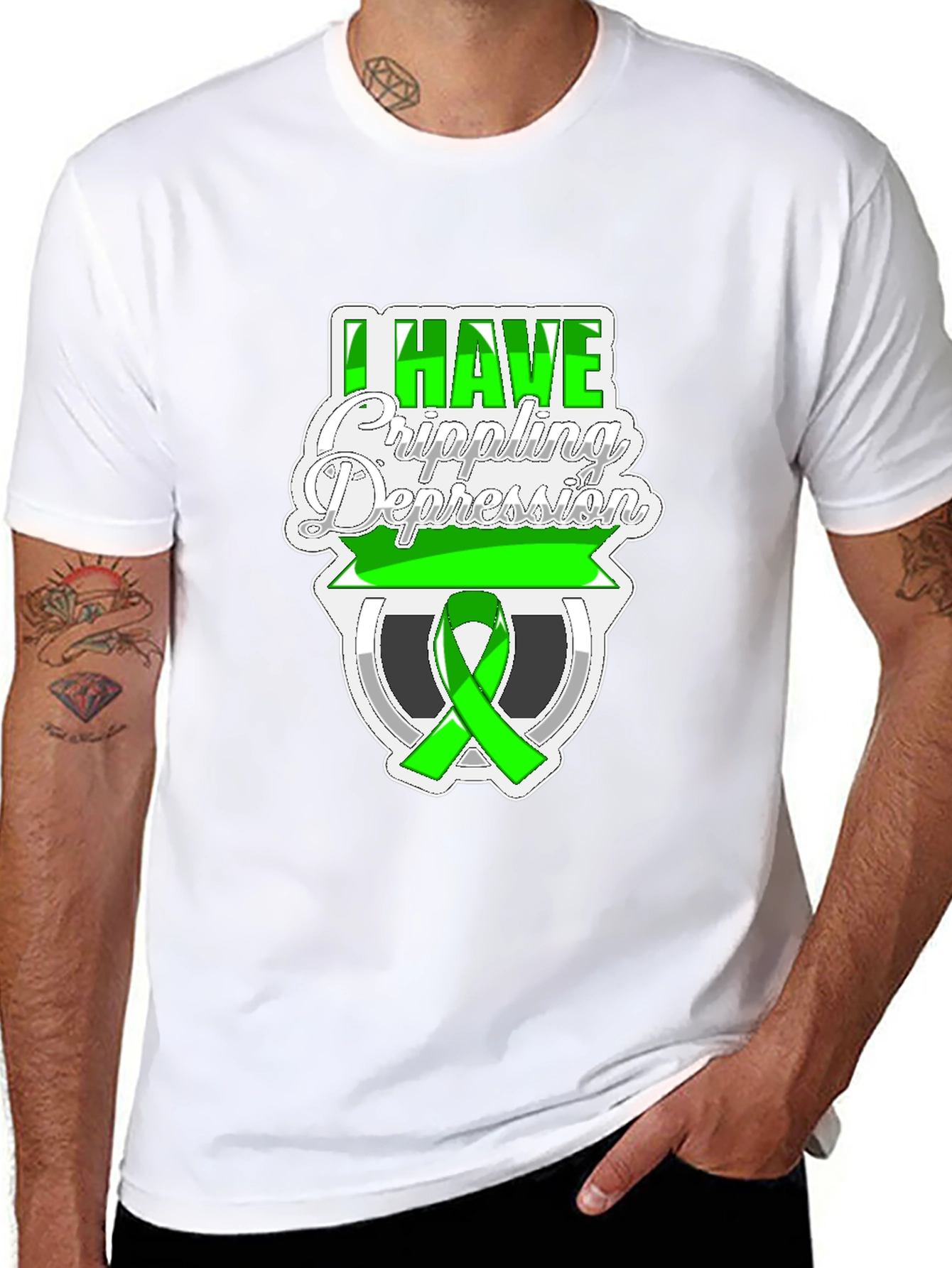 I Have Crippling Depression Awareness Graphic T-Shirt