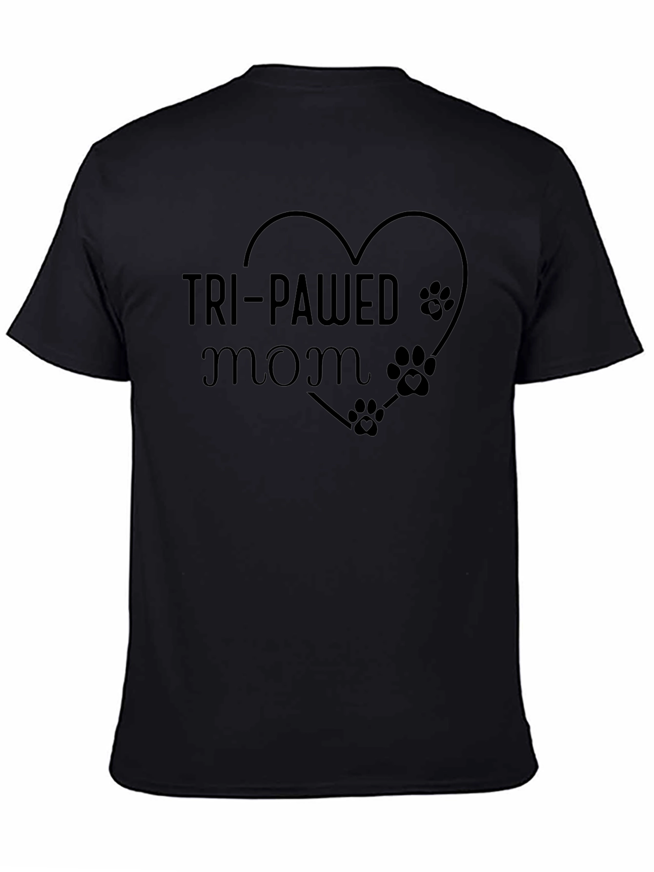 Tri-Pawed Mom T-Shirt - Animal Lovers Tee