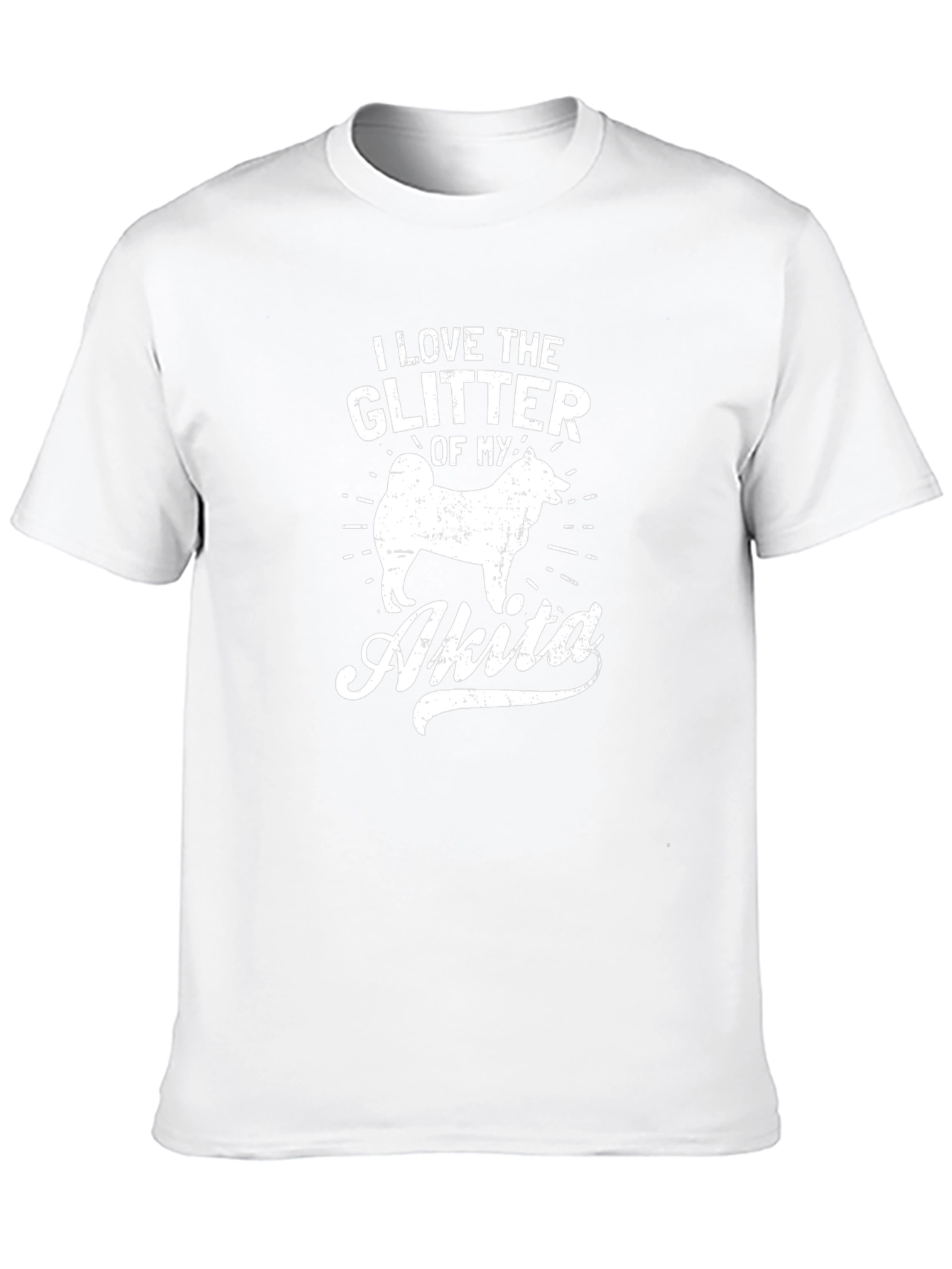 I Love The Glitter of My Akita T-Shirt
