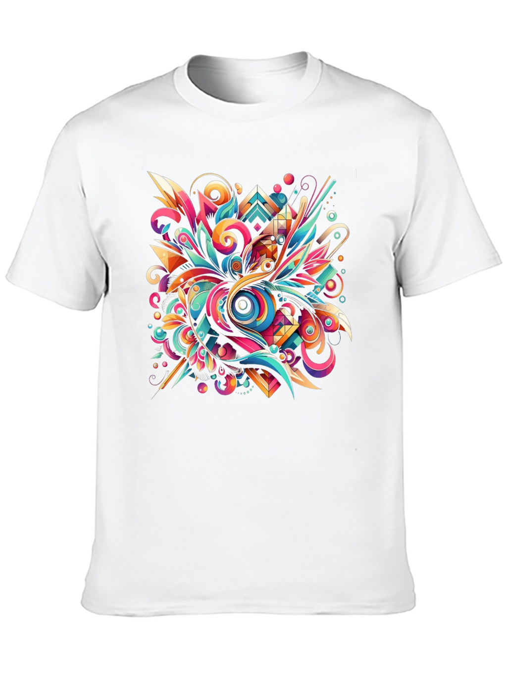 Psychedelic Abstract Art Black T-Shirt