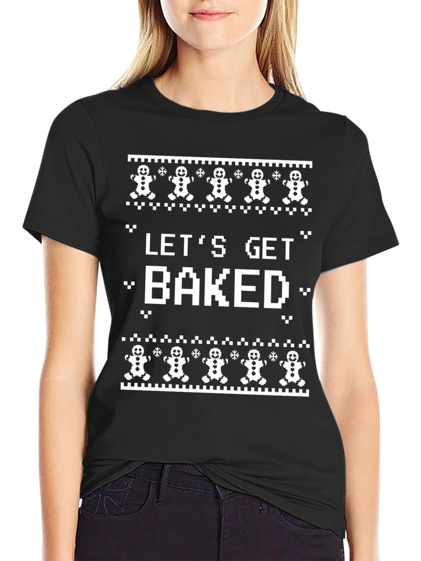 Lets Get Baked Funny Christmas T-Shirt