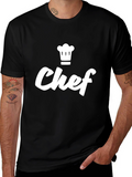 Chef Graphic Tee - Black Casual T-Shirt