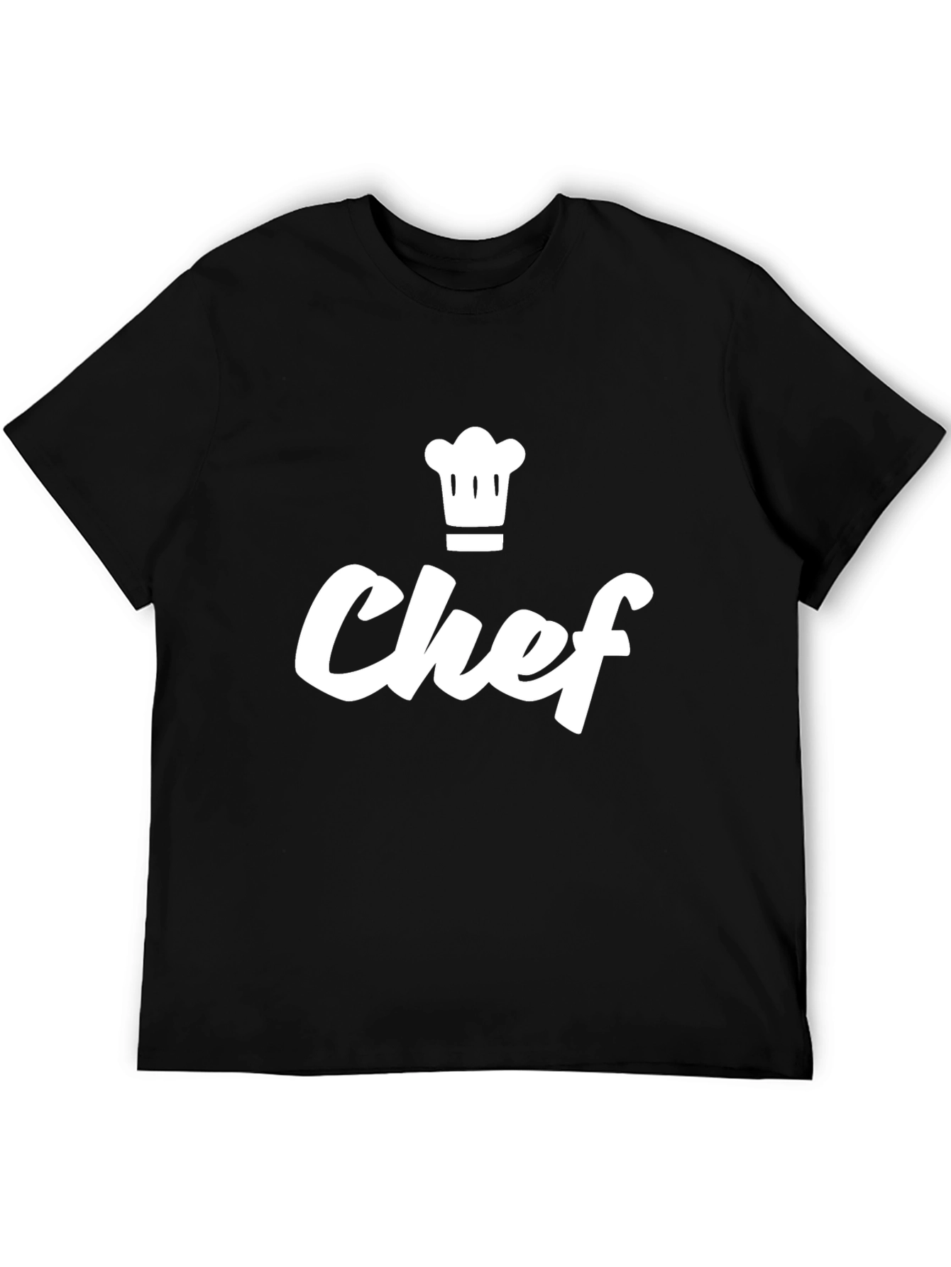 Chef Graphic Tee - Black Casual T-Shirt