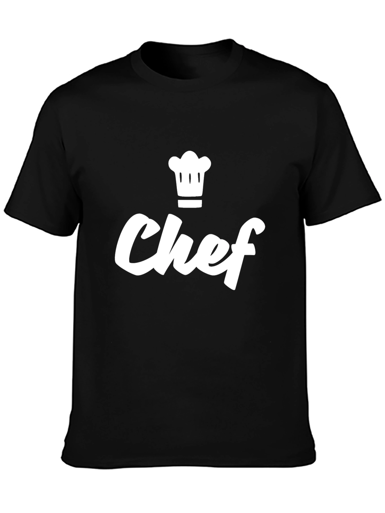 Chef Graphic Tee - Black Casual T-Shirt