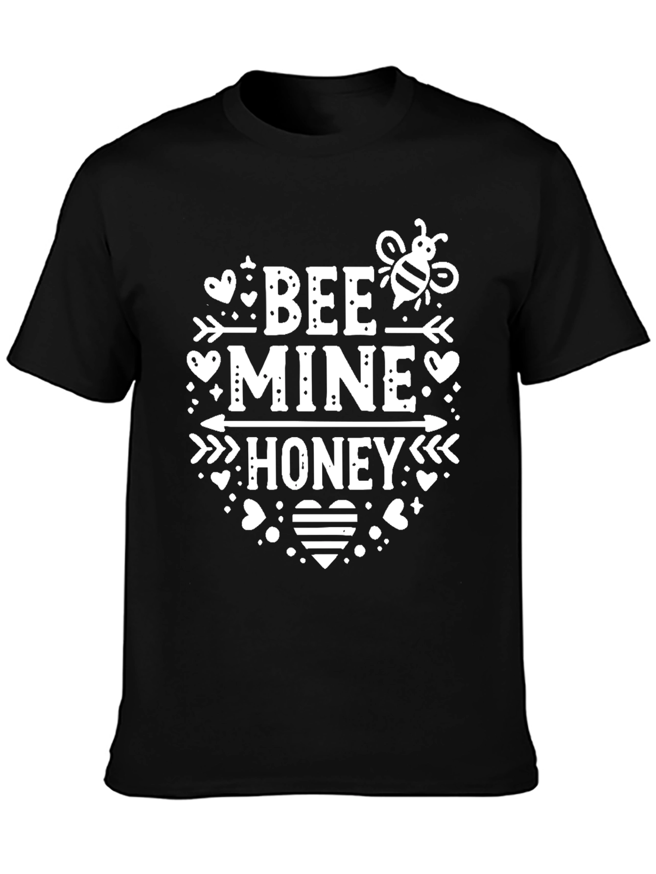 Bee Mine Honey Valentines Day Graphic T-Shirt