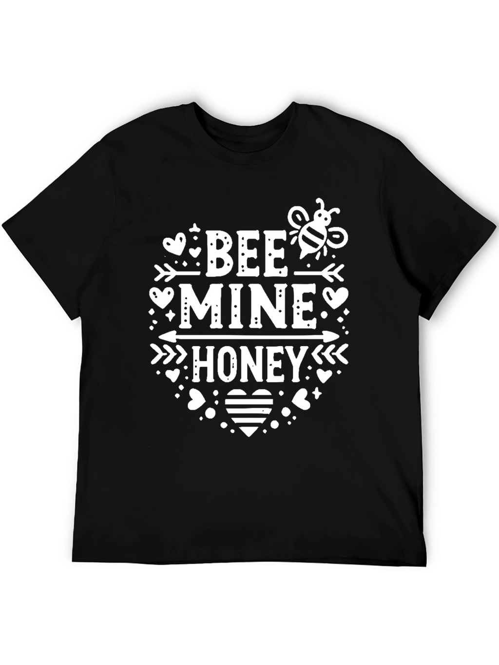Bee Mine Honey Valentines Day Graphic T-Shirt