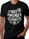 Bee Mine Honey Valentines Day Graphic T-Shirt