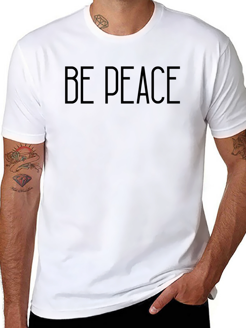 Be Peace T-Shirt - Stylish Comfortable Everyday Wear