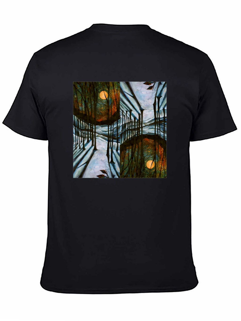 Mystic Forest Moon Graphic T-Shirt - Unique Design