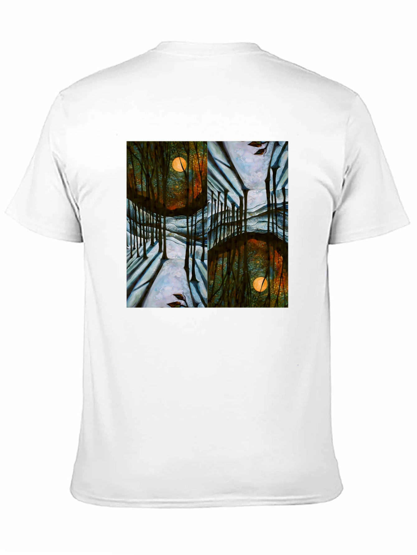 Mystic Forest Moon Graphic T-Shirt - Unique Design