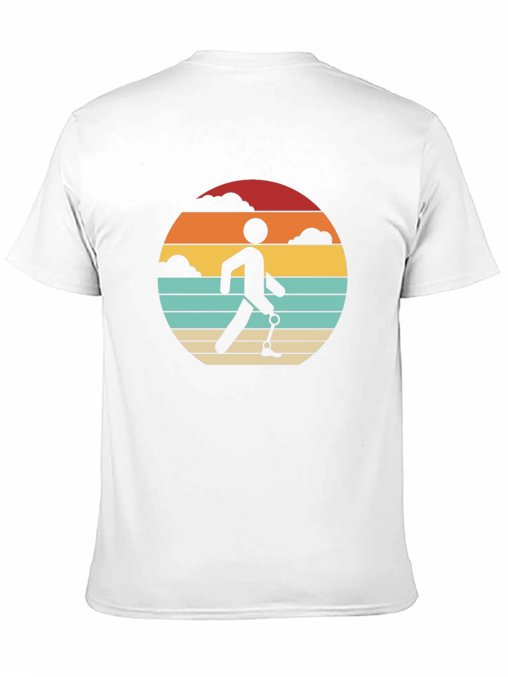 Retro Amputee Sunset T-Shirt - Black Graphic Tee