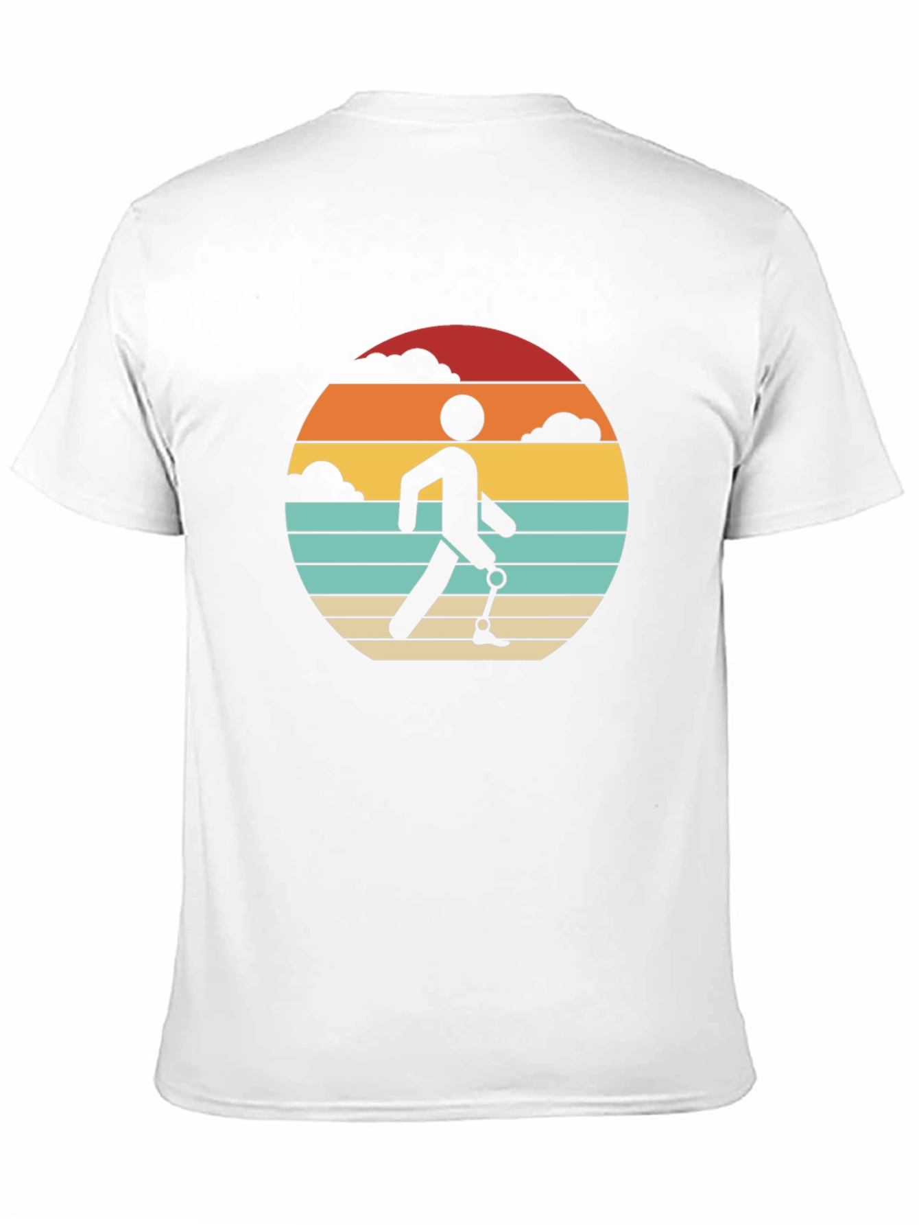 Retro Amputee Sunset T-Shirt - Black Graphic Tee