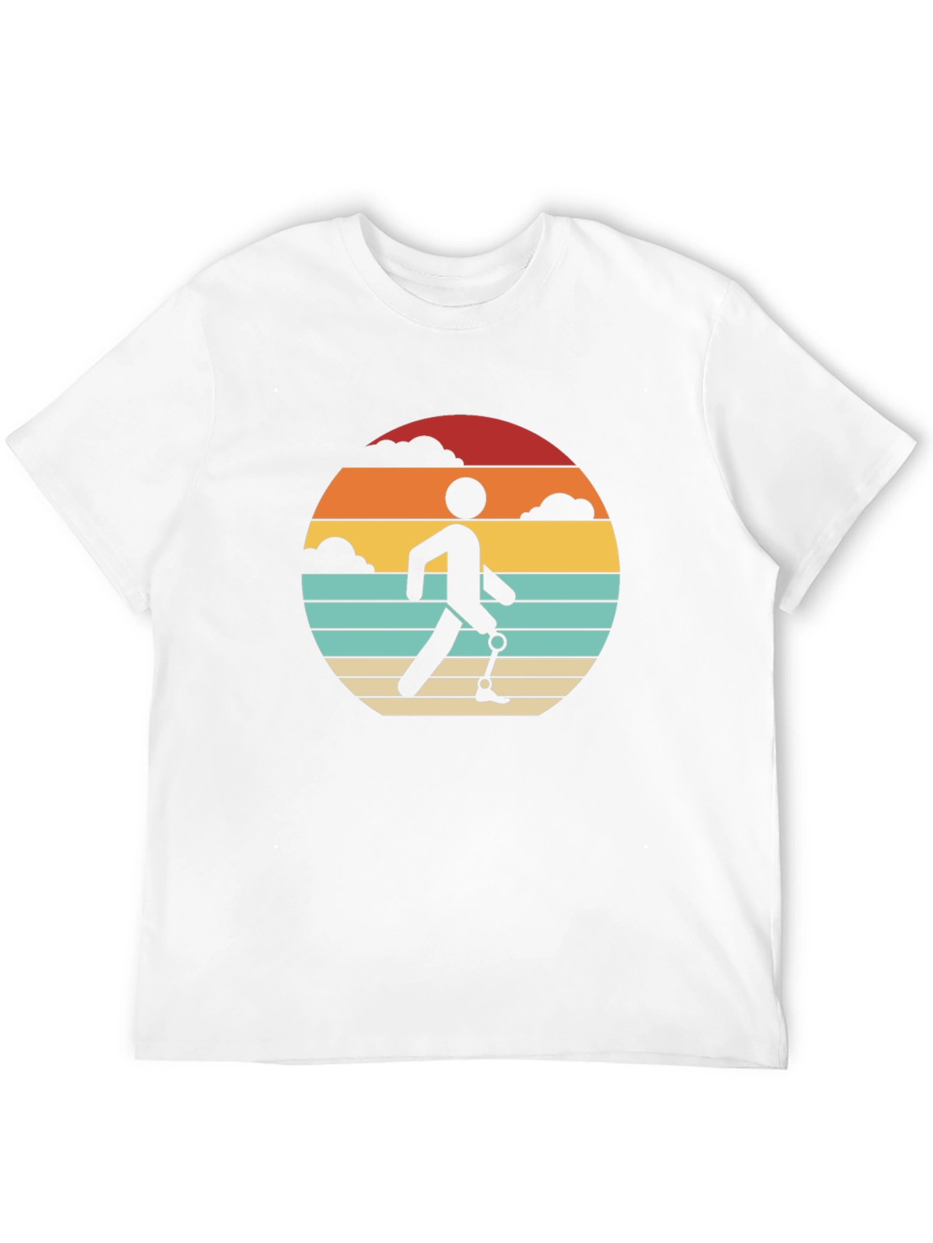 Retro Amputee Sunset T-Shirt - Black Graphic Tee