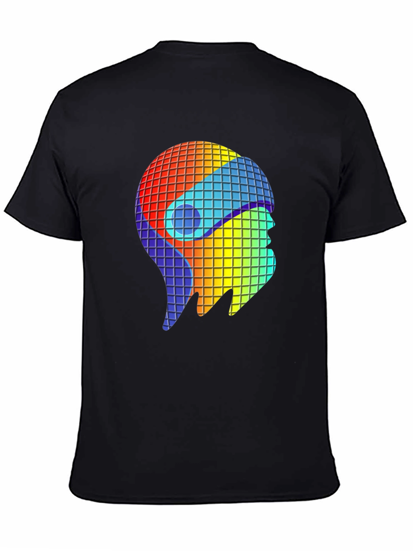 Retro Pixel Head T-Shirt - Black