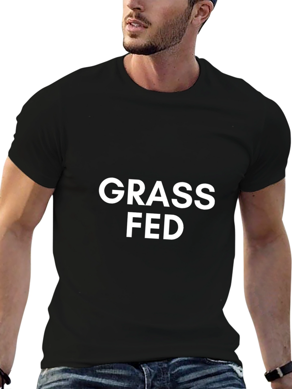 Grass Fed Black Graphic Tee
