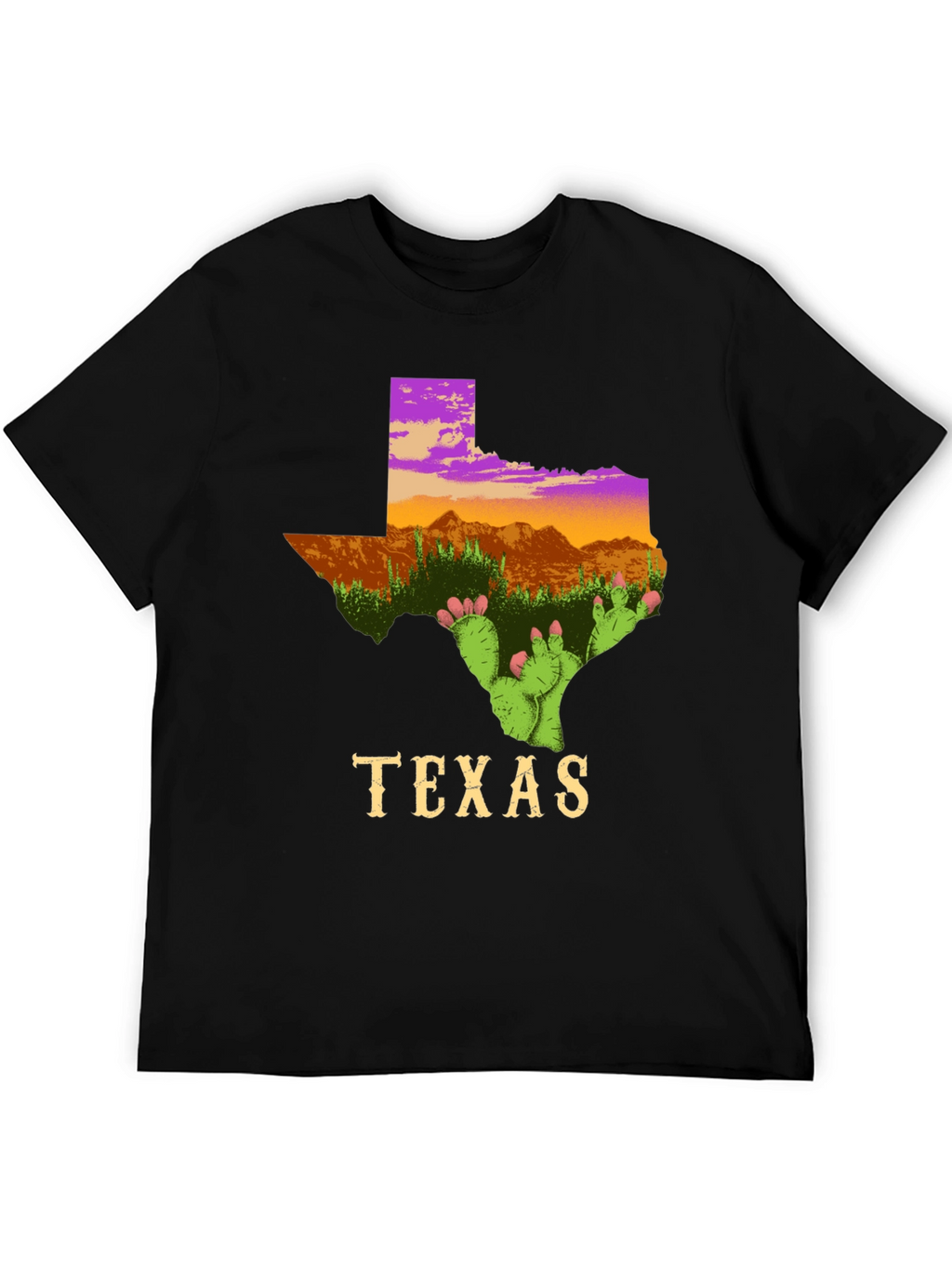 Texas Cactus T-Shirt State Pride Graphic Tee