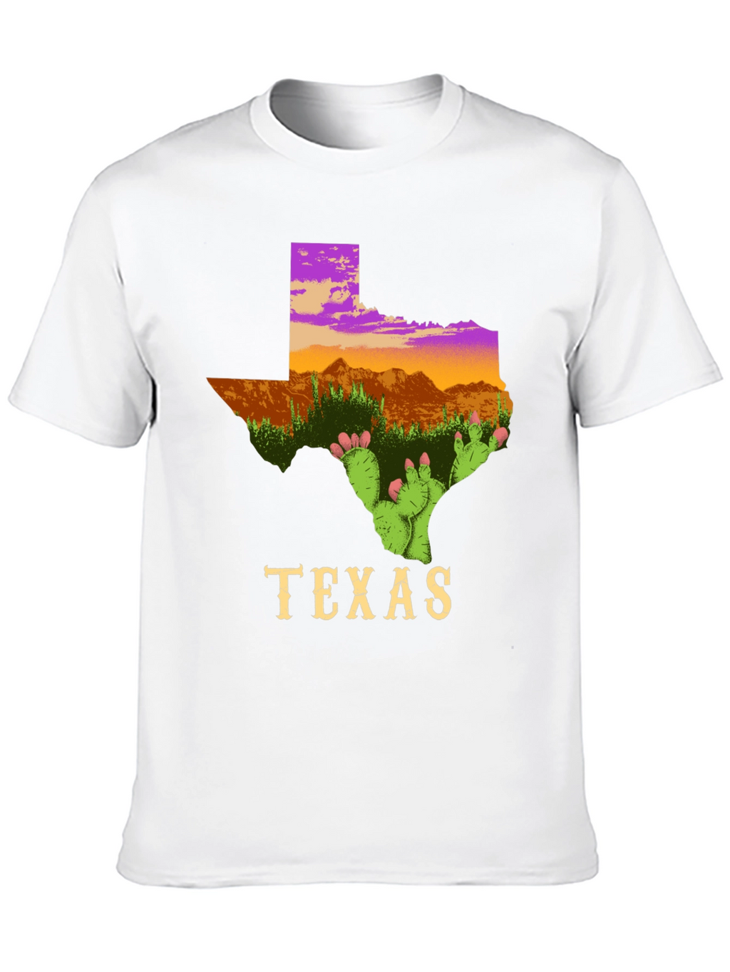 Texas Cactus T-Shirt State Pride Graphic Tee