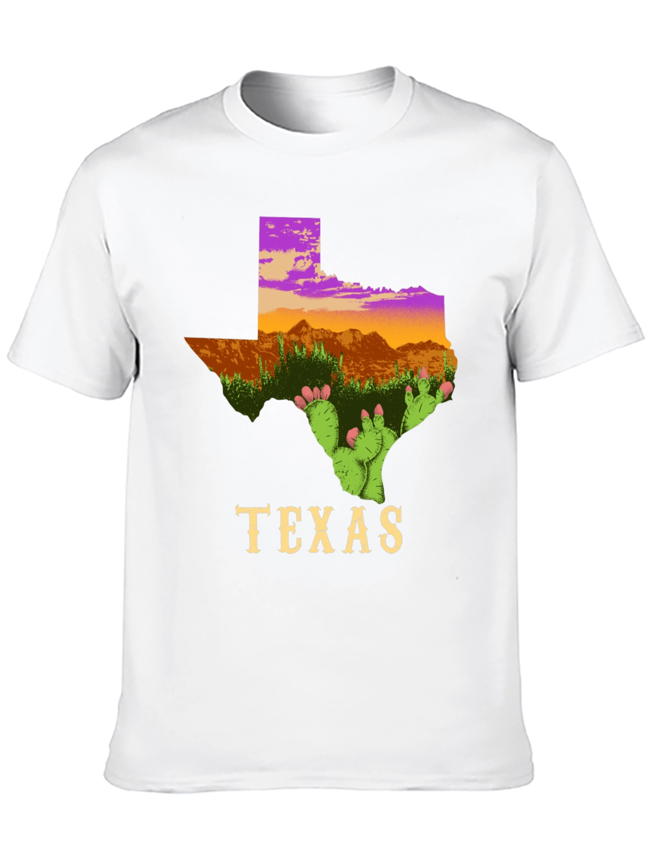 Texas Cactus T-Shirt State Pride Graphic Tee