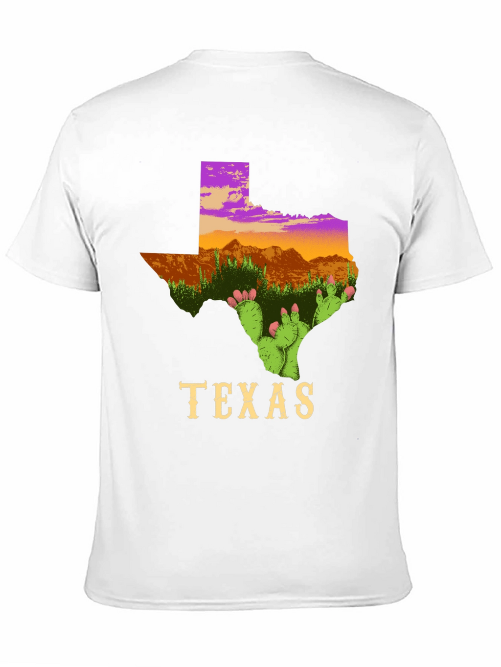 Texas Cactus T-Shirt State Pride Graphic Tee