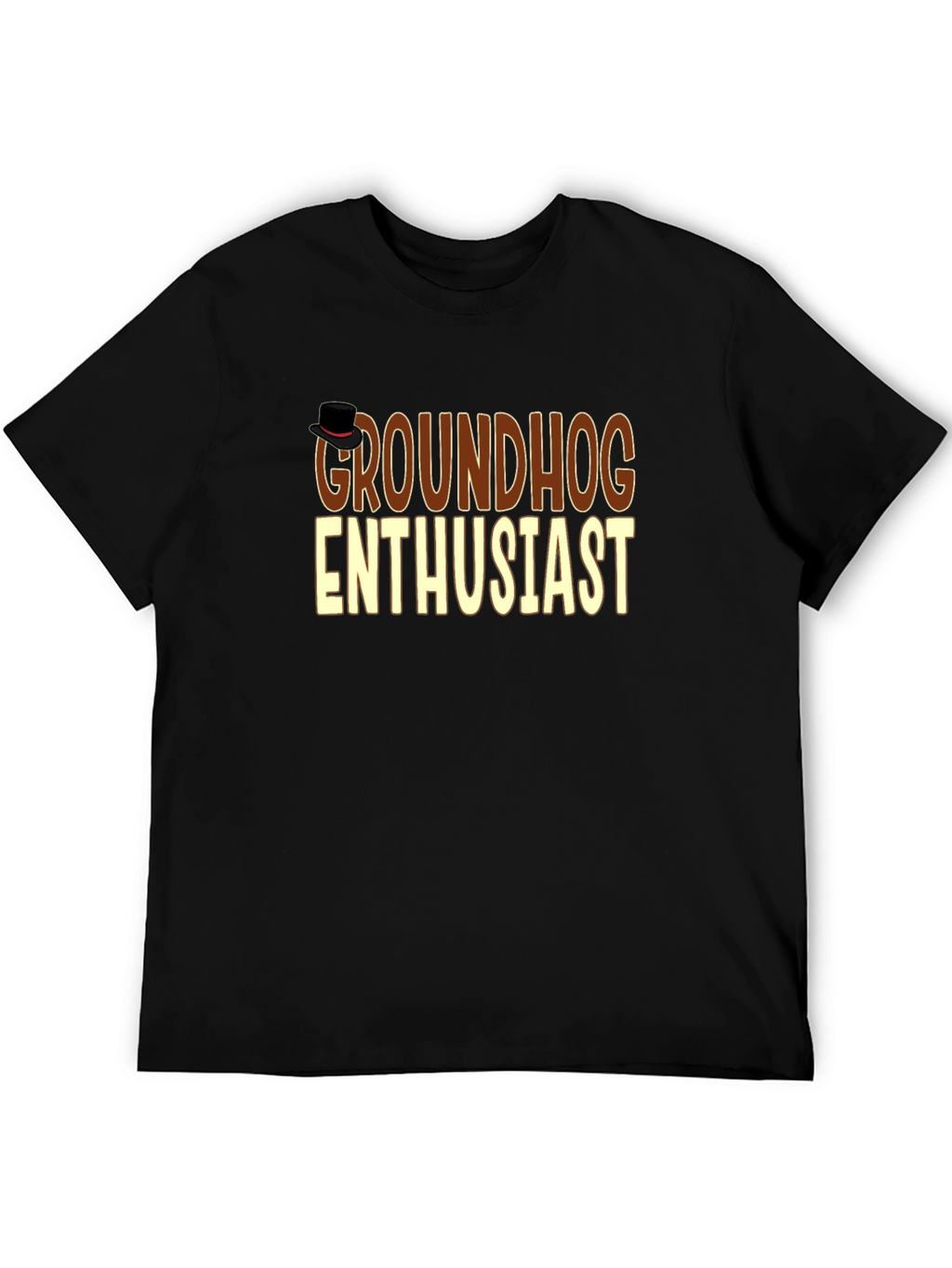 Groundhog Enthusiast T-Shirt - Black
