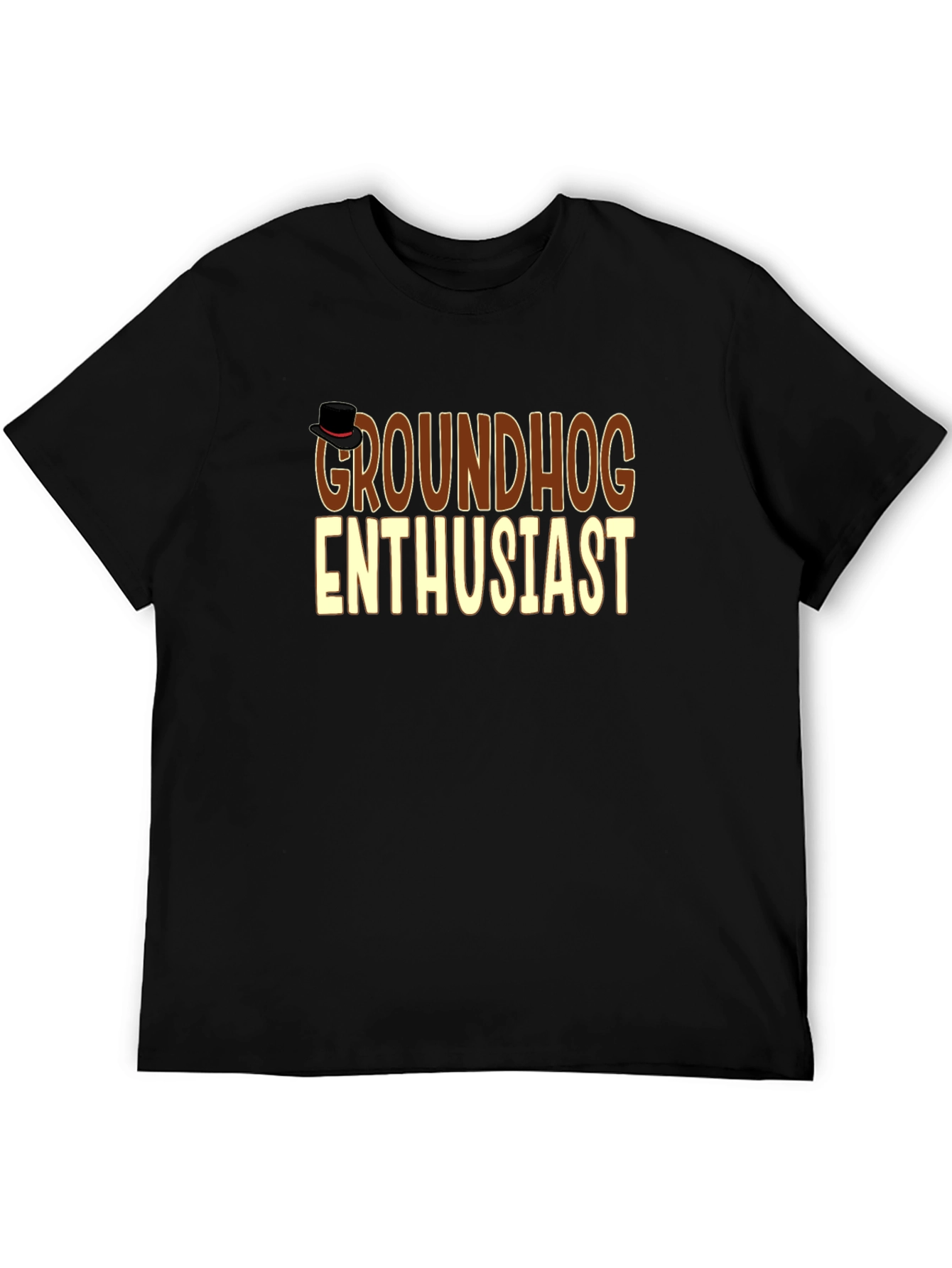 Groundhog Enthusiast T-Shirt - Black