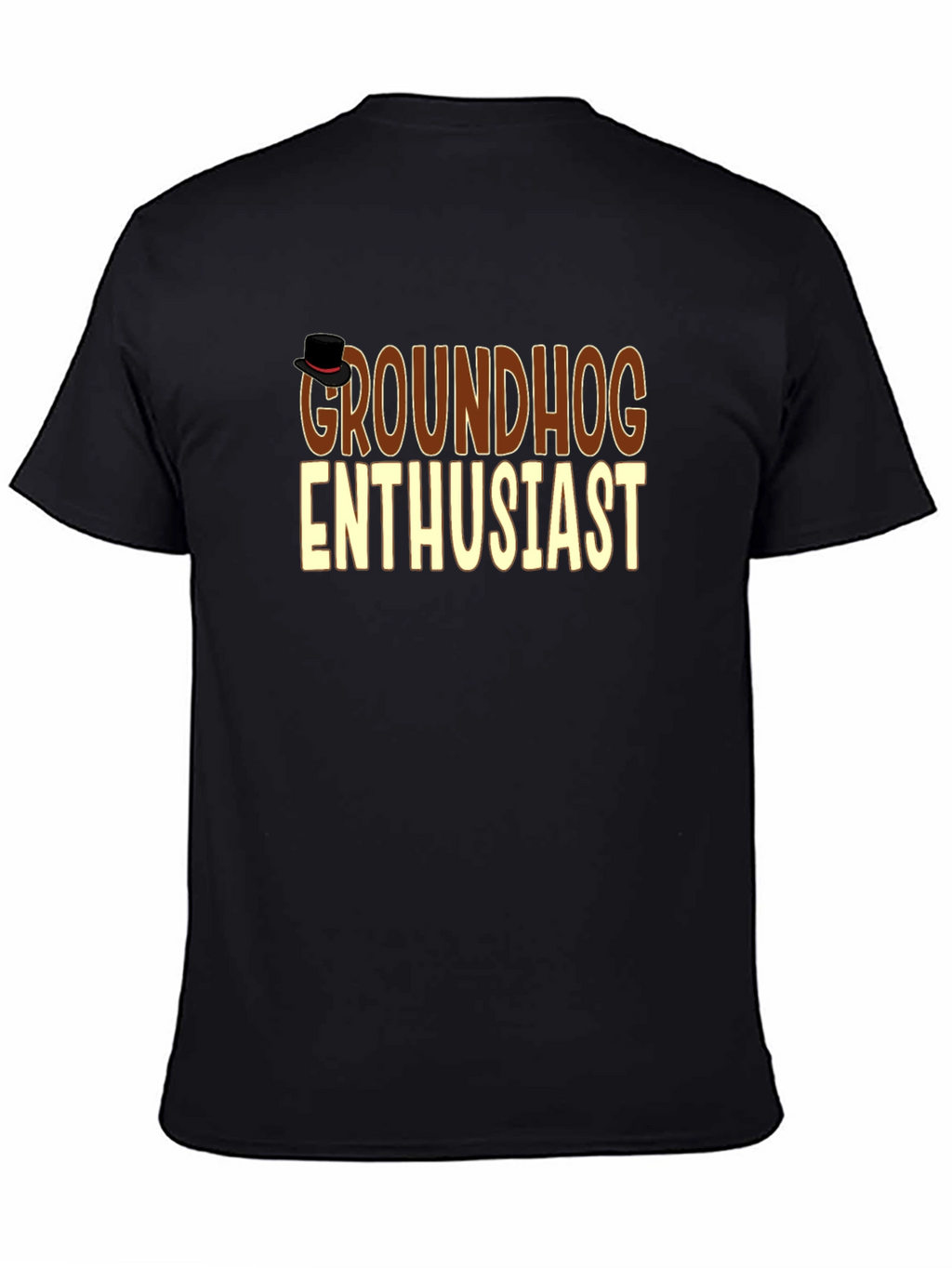 Groundhog Enthusiast T-Shirt - Black
