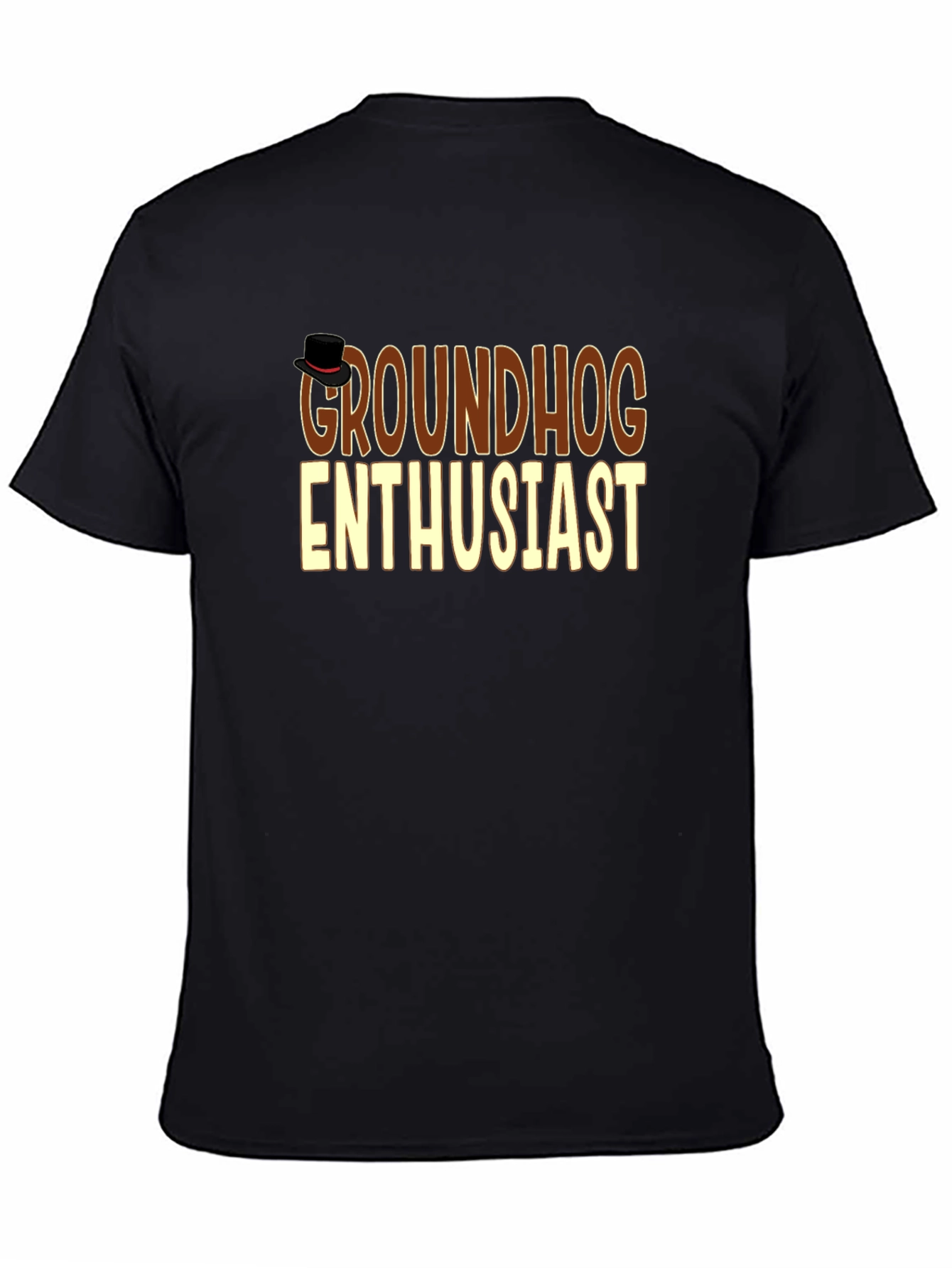Groundhog Enthusiast T-Shirt - Black