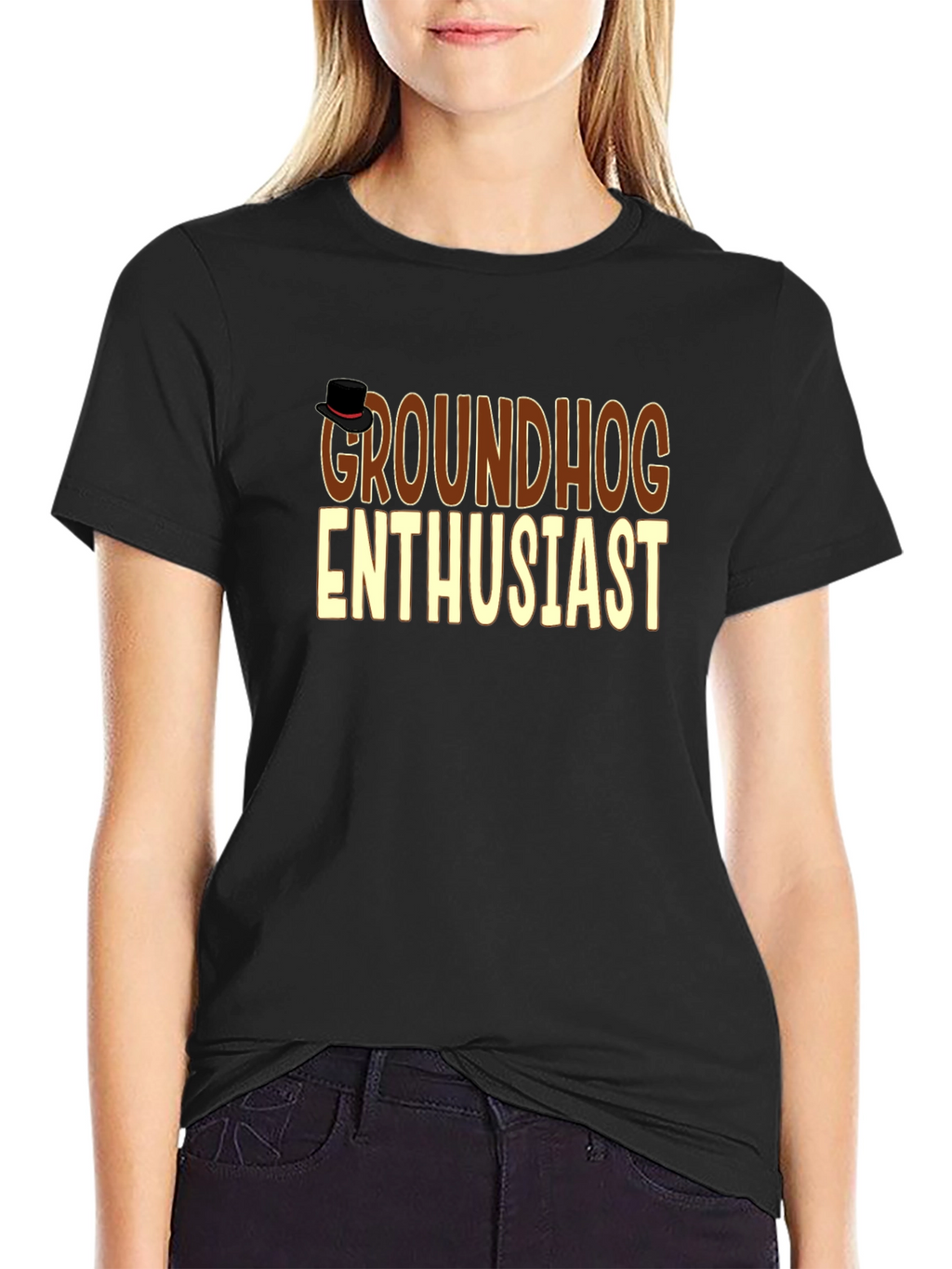 Groundhog Enthusiast T-Shirt - Black