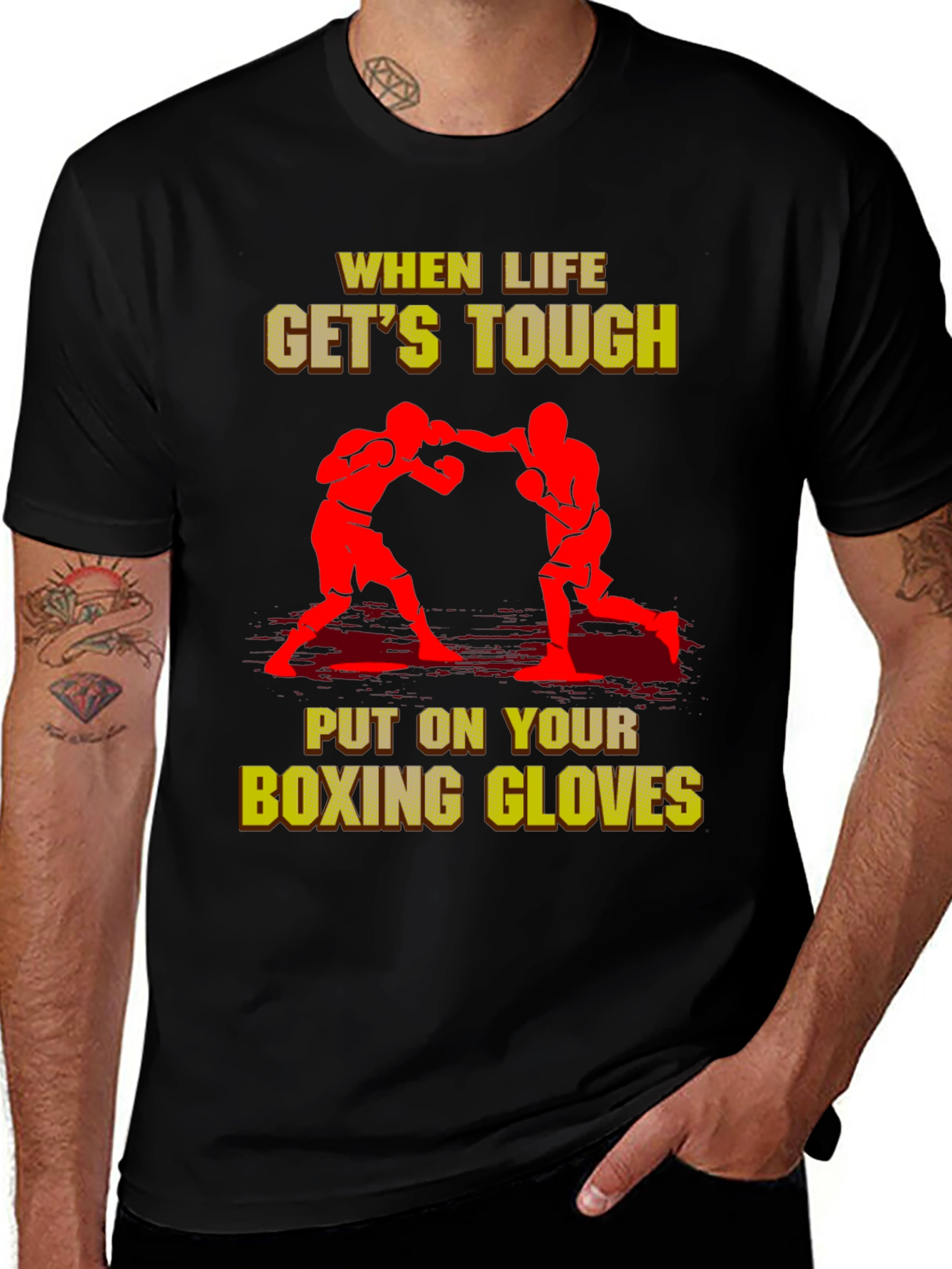 When Life Gets Tough Boxing T-Shirt