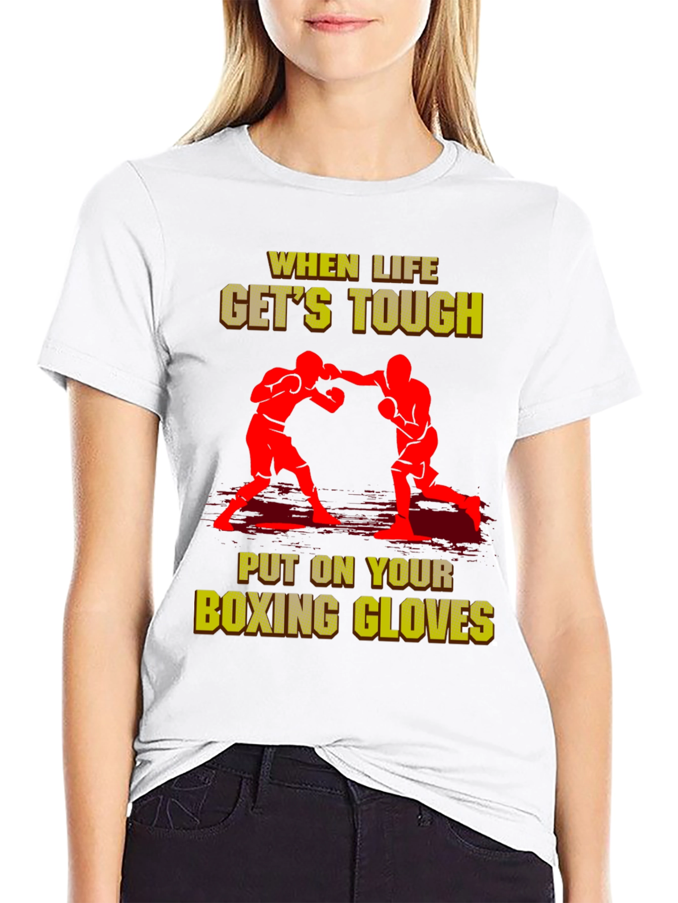 When Life Gets Tough Boxing T-Shirt