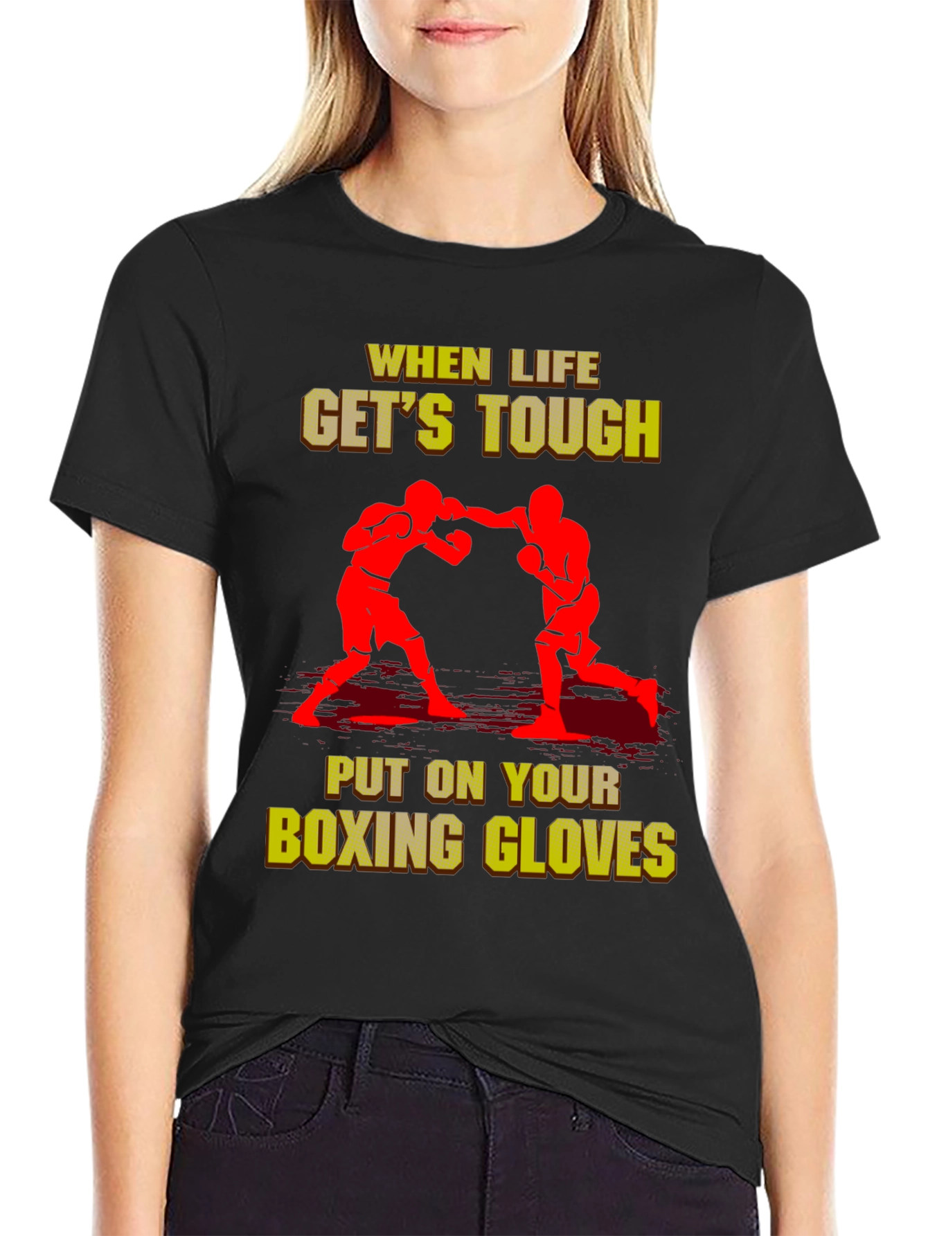 When Life Gets Tough Boxing T-Shirt