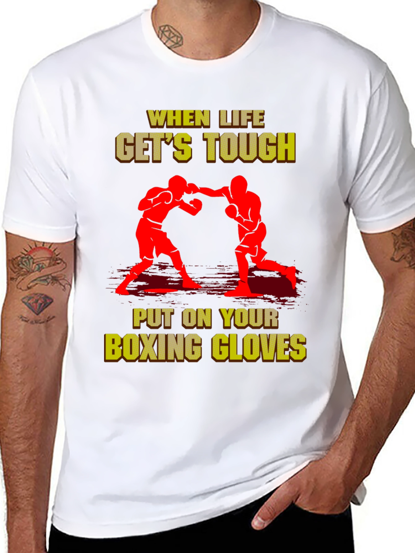 When Life Gets Tough Boxing T-Shirt