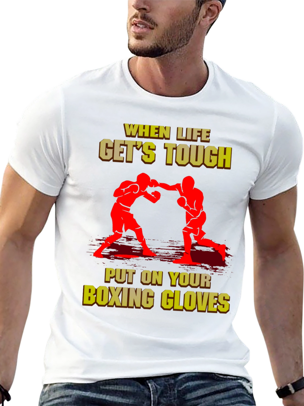 When Life Gets Tough Boxing T-Shirt