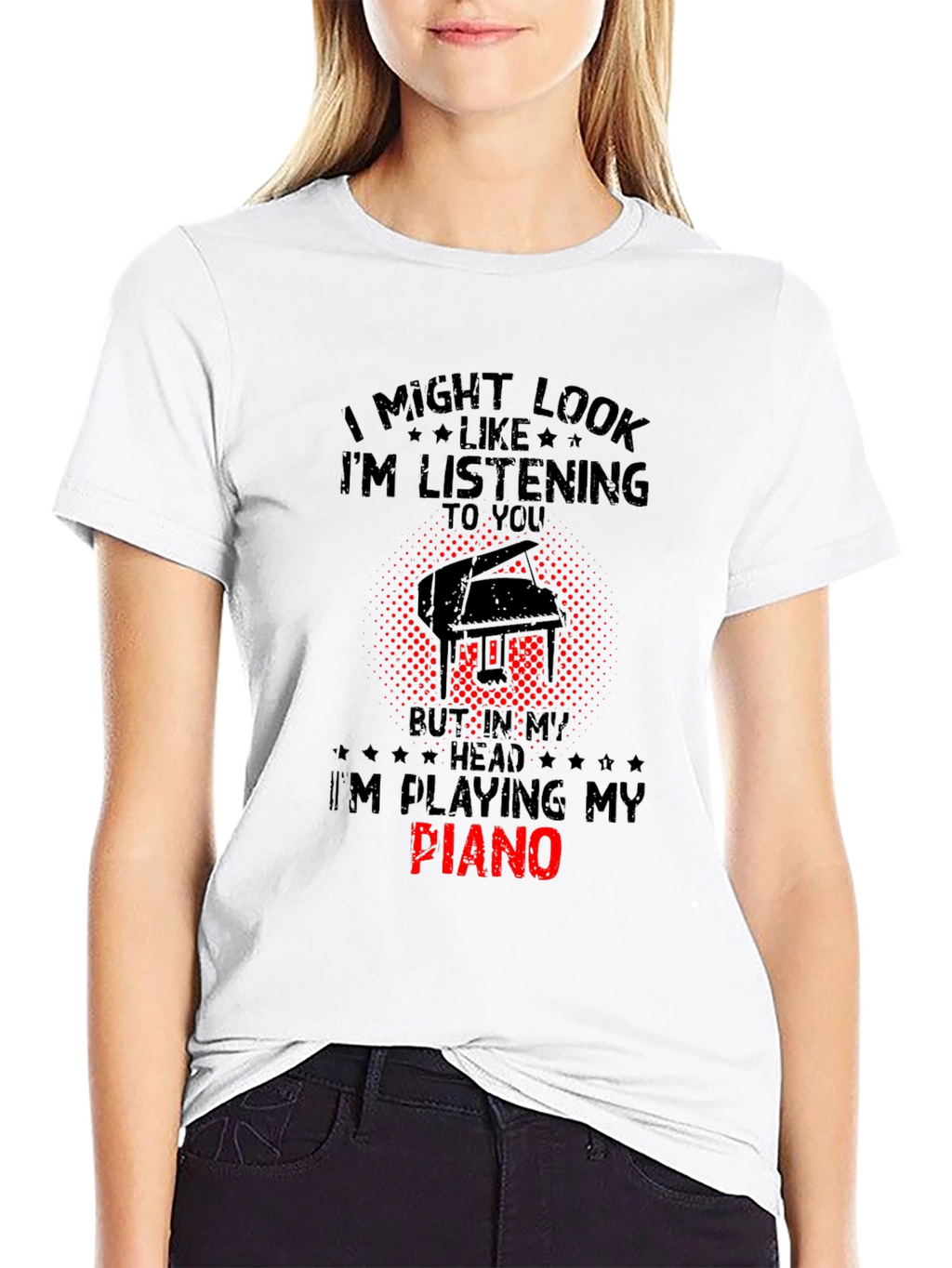 Im Playing My Piano T-Shirt - Musician Gift