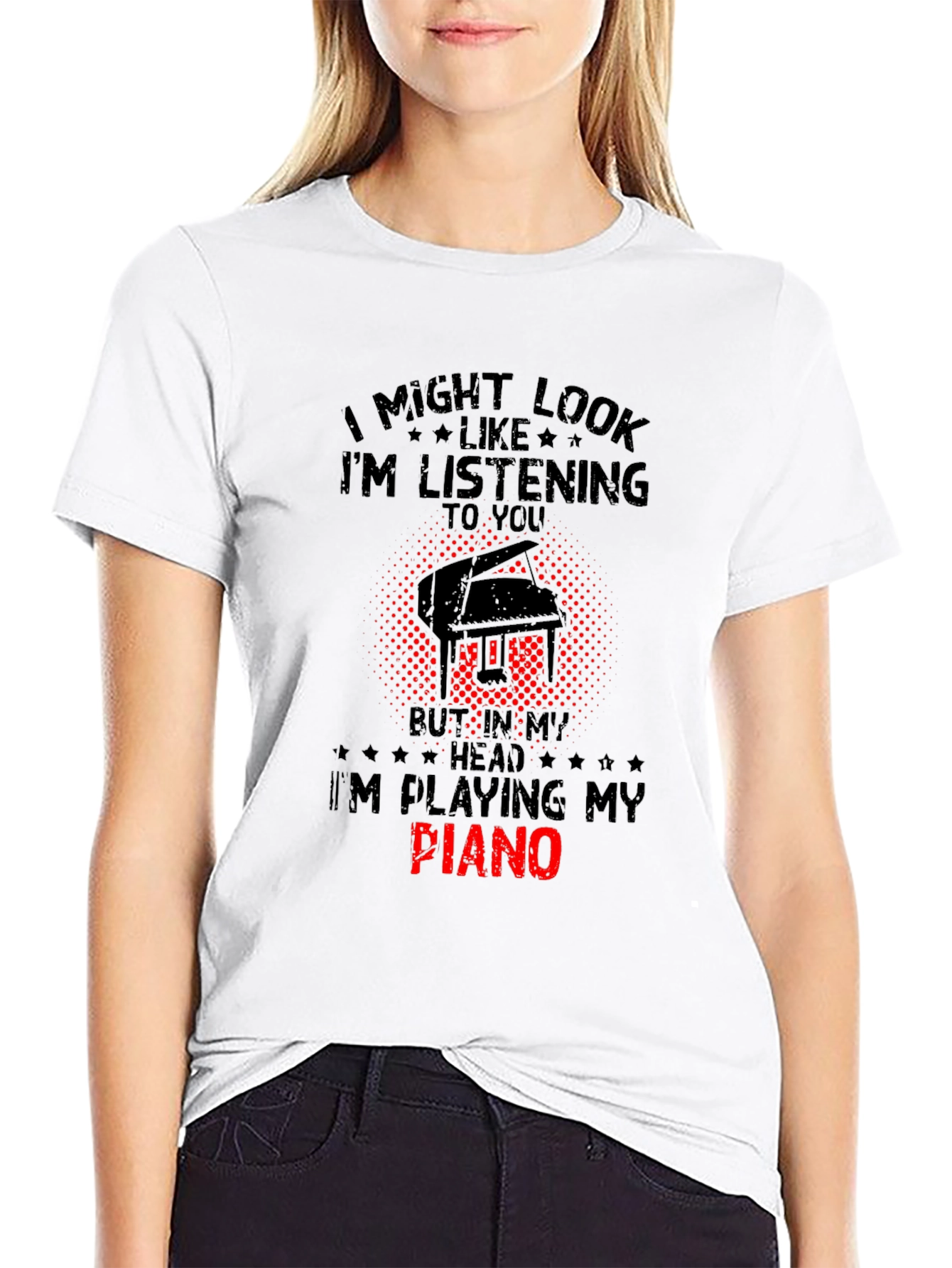 Im Playing My Piano T-Shirt - Musician Gift