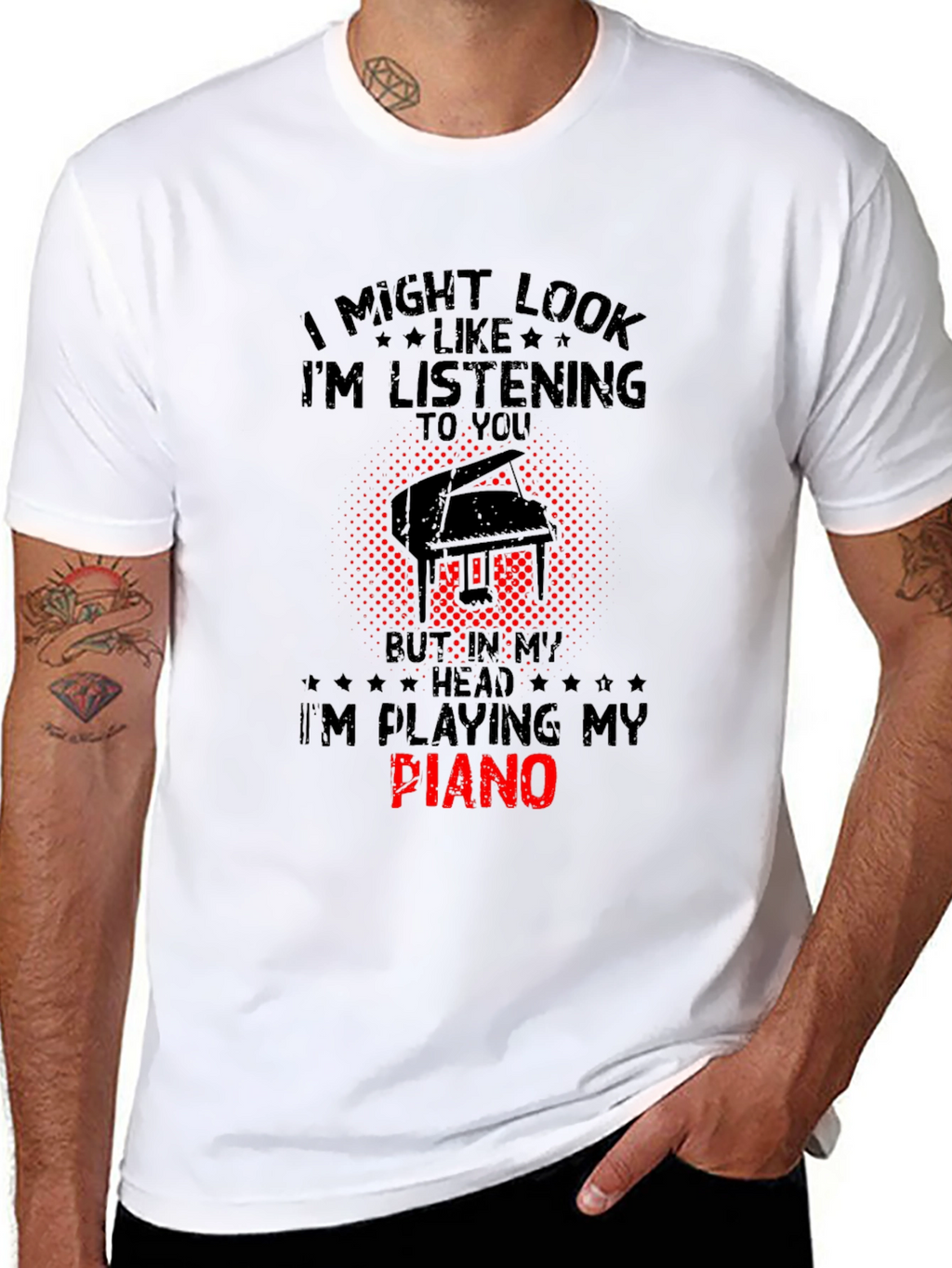 Im Playing My Piano T-Shirt - Musician Gift