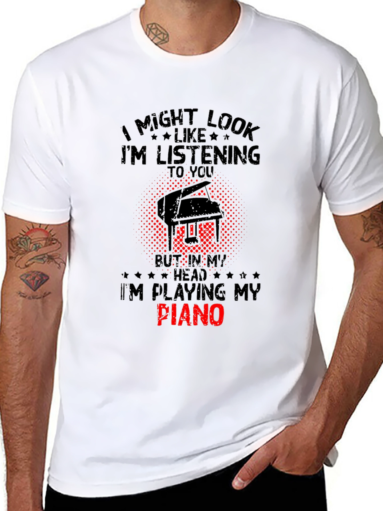 Im Playing My Piano T-Shirt - Musician Gift