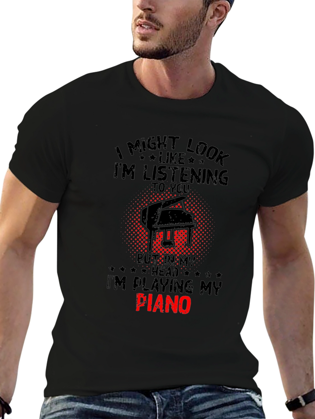 Im Playing My Piano T-Shirt - Musician Gift