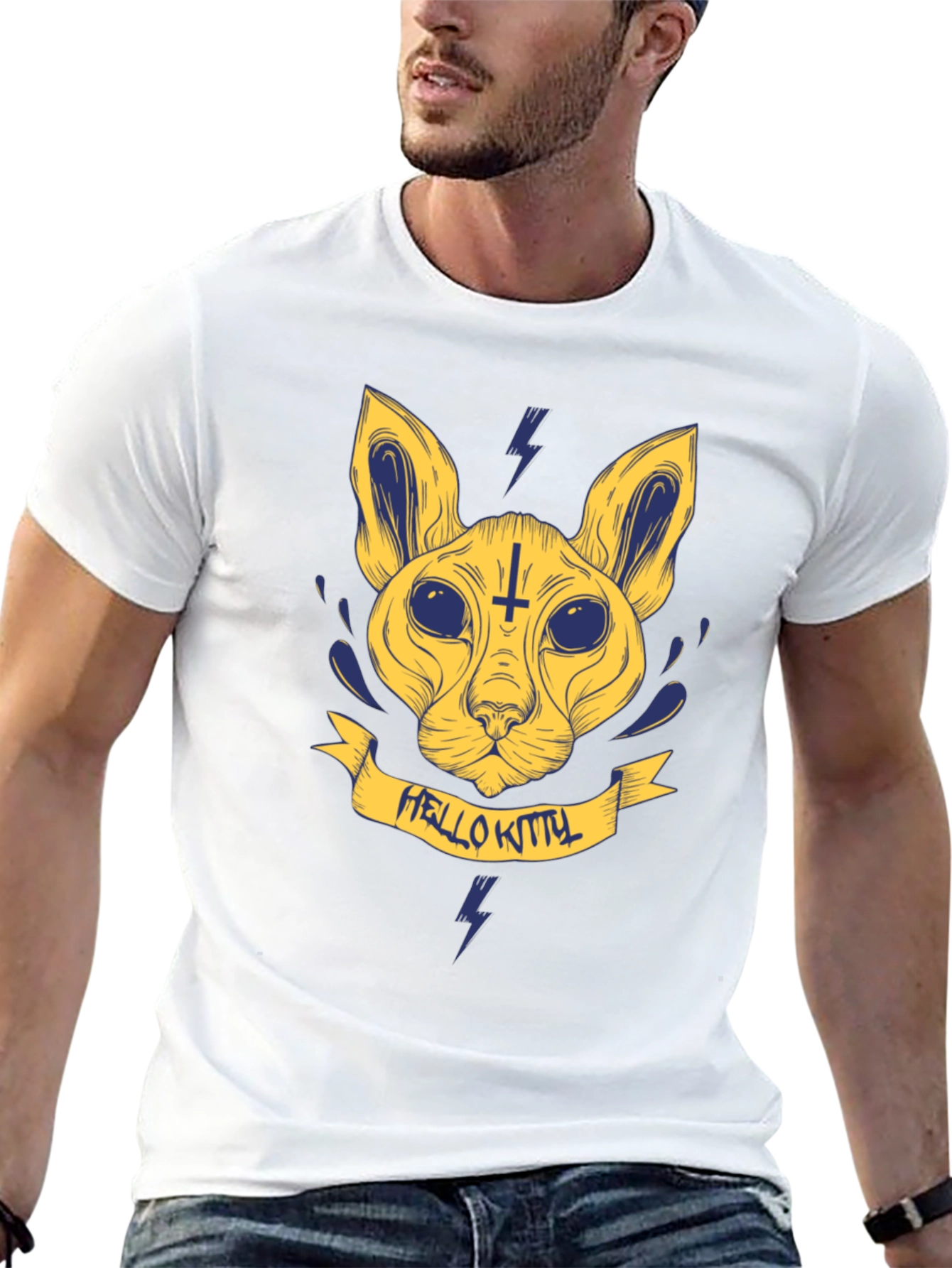 Hello Kitty Satanic T-Shirt - Bold Graphic Tee